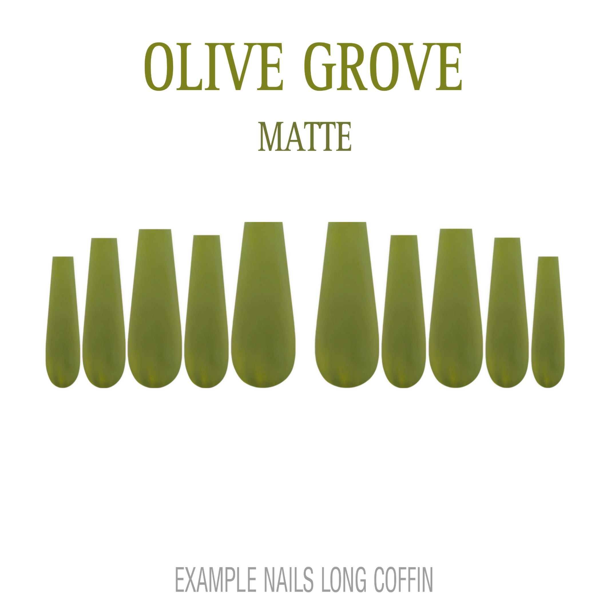 Olive Grove olive green press-on nails