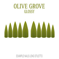Olive Grove olive green press-on nails