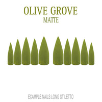 Olive Grove olive green press-on nails
