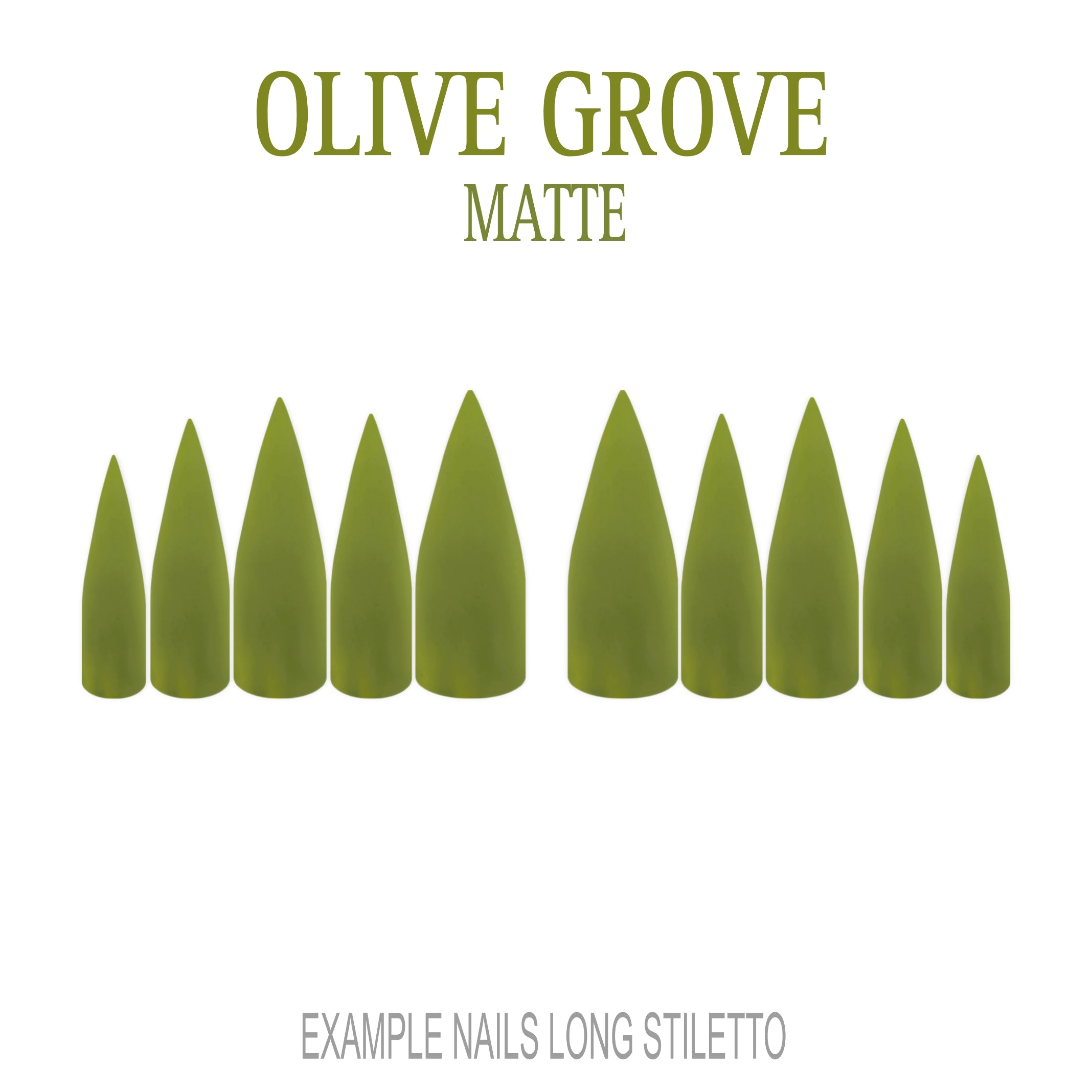 Olive Grove olive green press-on nails