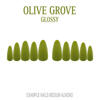 Olive Grove olive green press-on nails