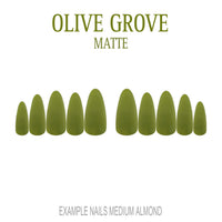 Olive Grove olive green press-on nails