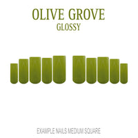 Olive Grove olive green press-on nails
