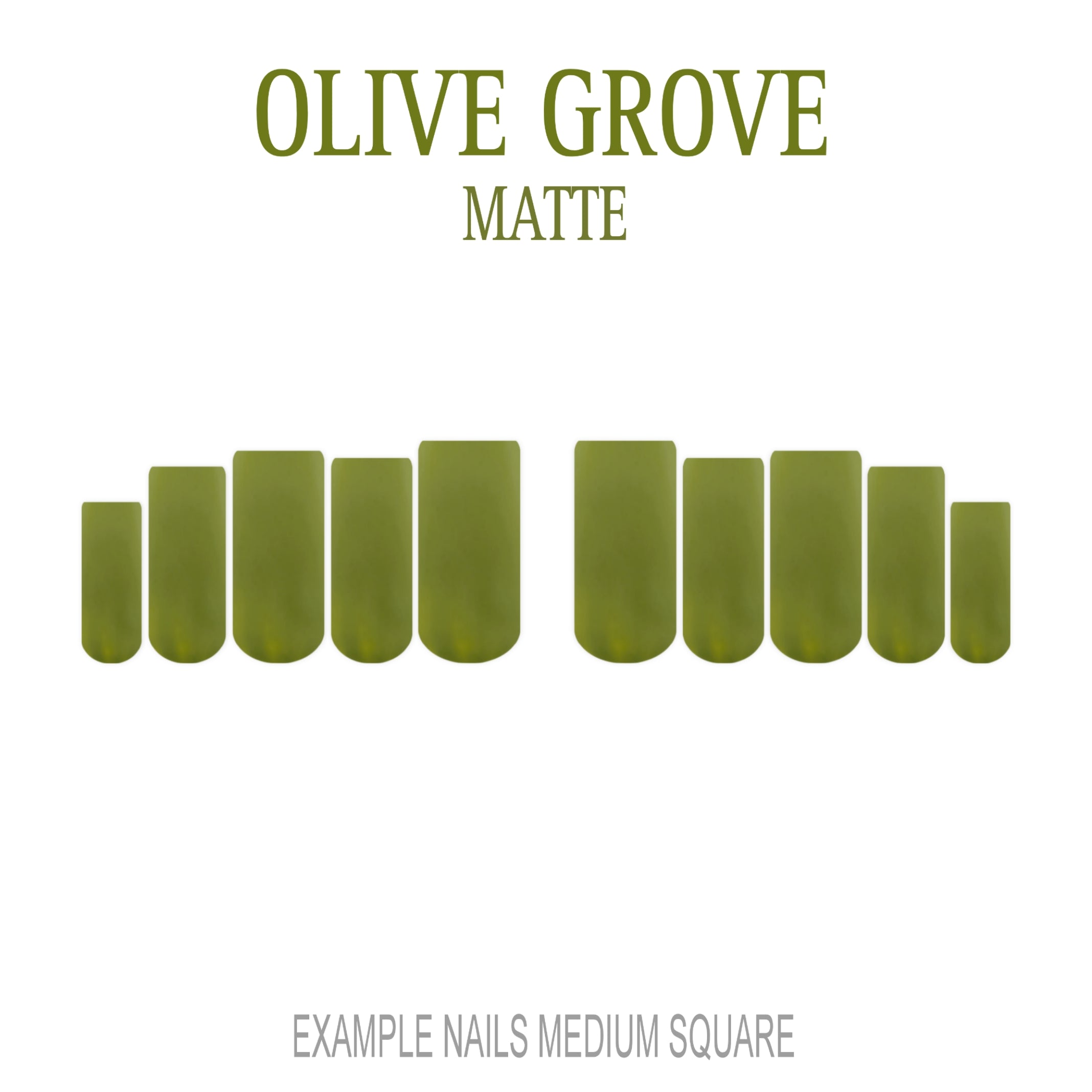 Olive Grove olive green press-on nails