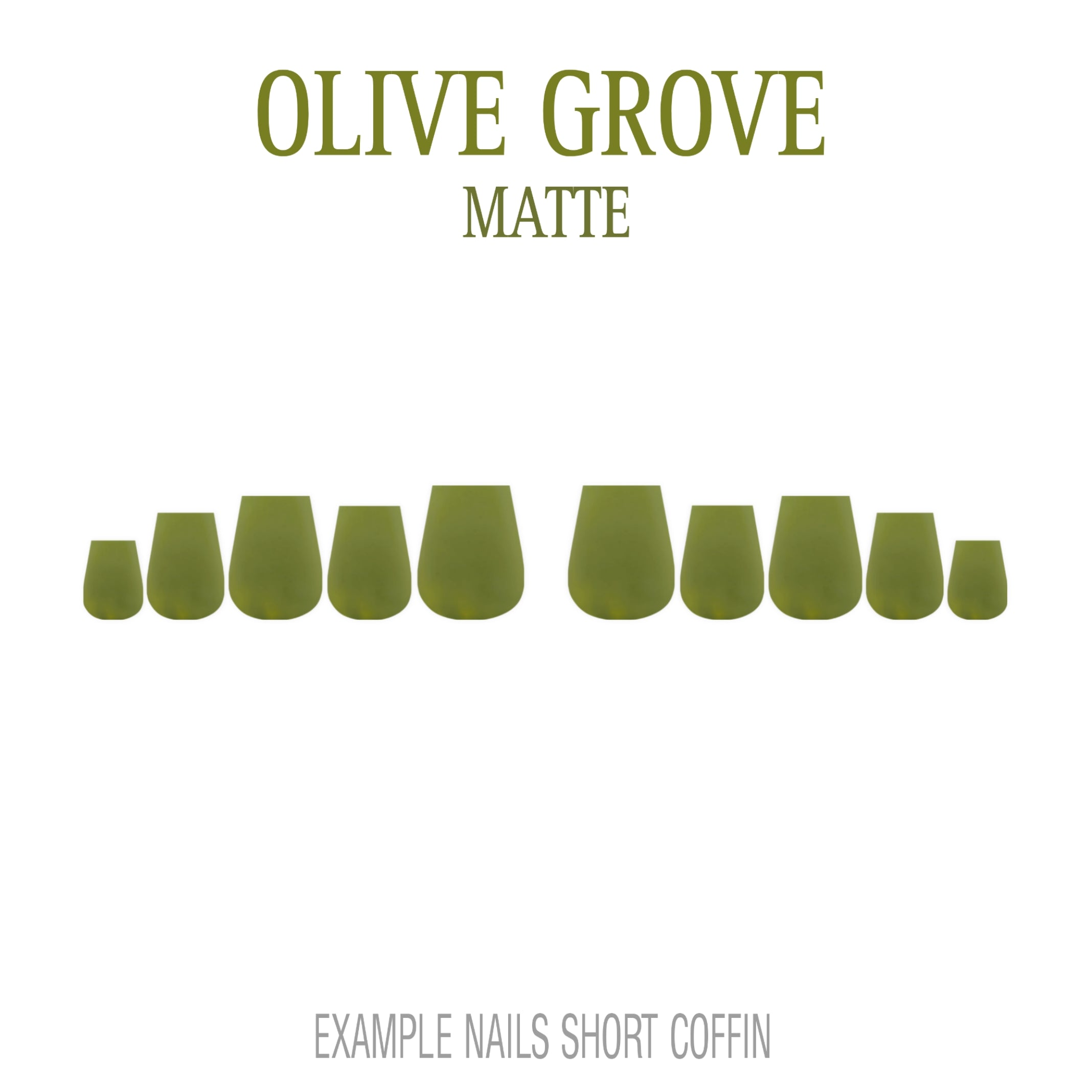 Olive Grove olive green press-on nails