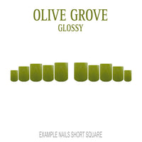 Olive Grove olive green press-on nails