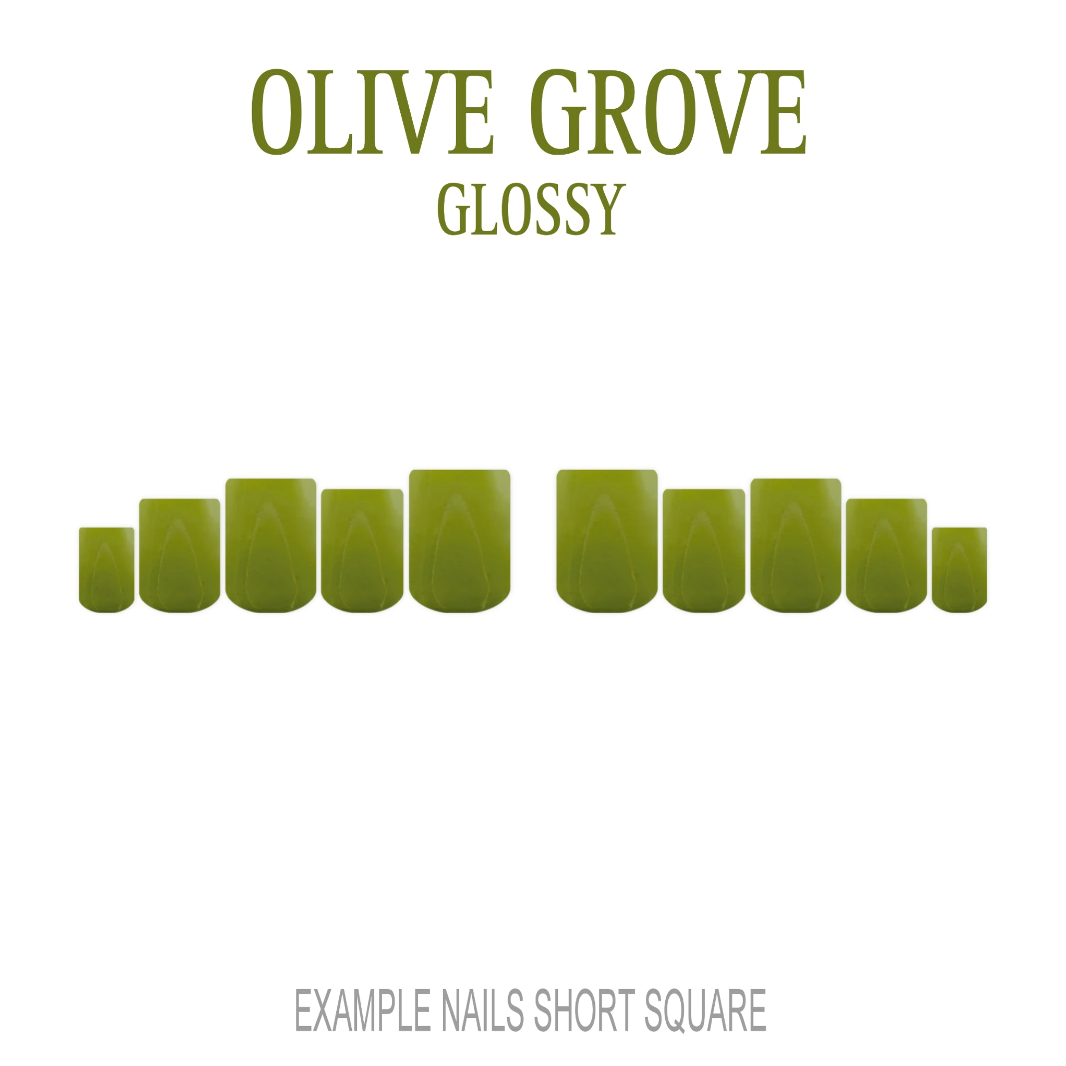 Olive Grove olive green press-on nails