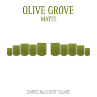 Olive Grove olive green press-on nails