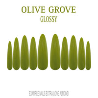 Olive Grove olive green press-on nails