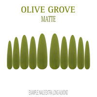 Olive Grove olive green press-on nails