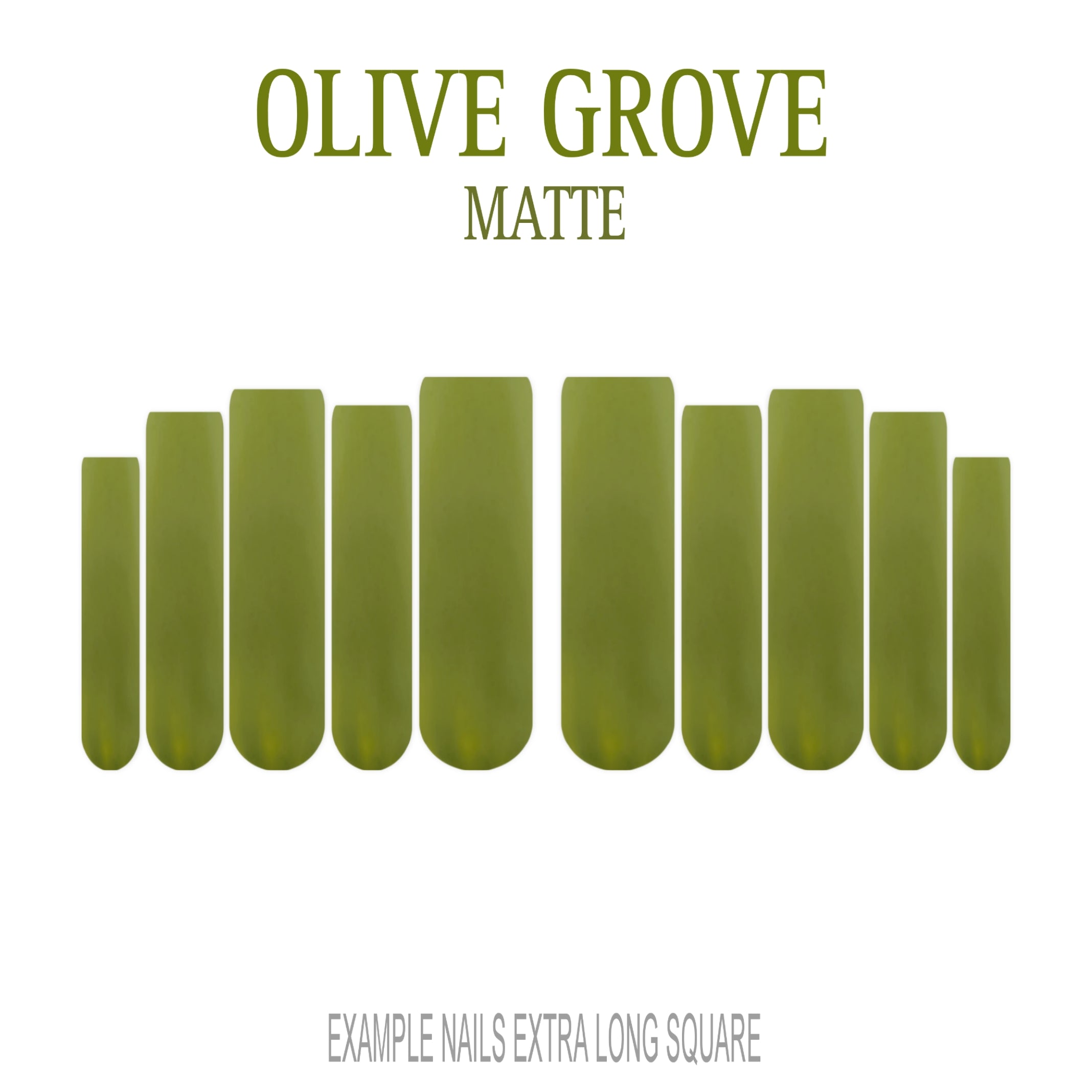 Olive Grove olive green press-on nails