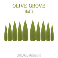 Olive Grove olive green press-on nails