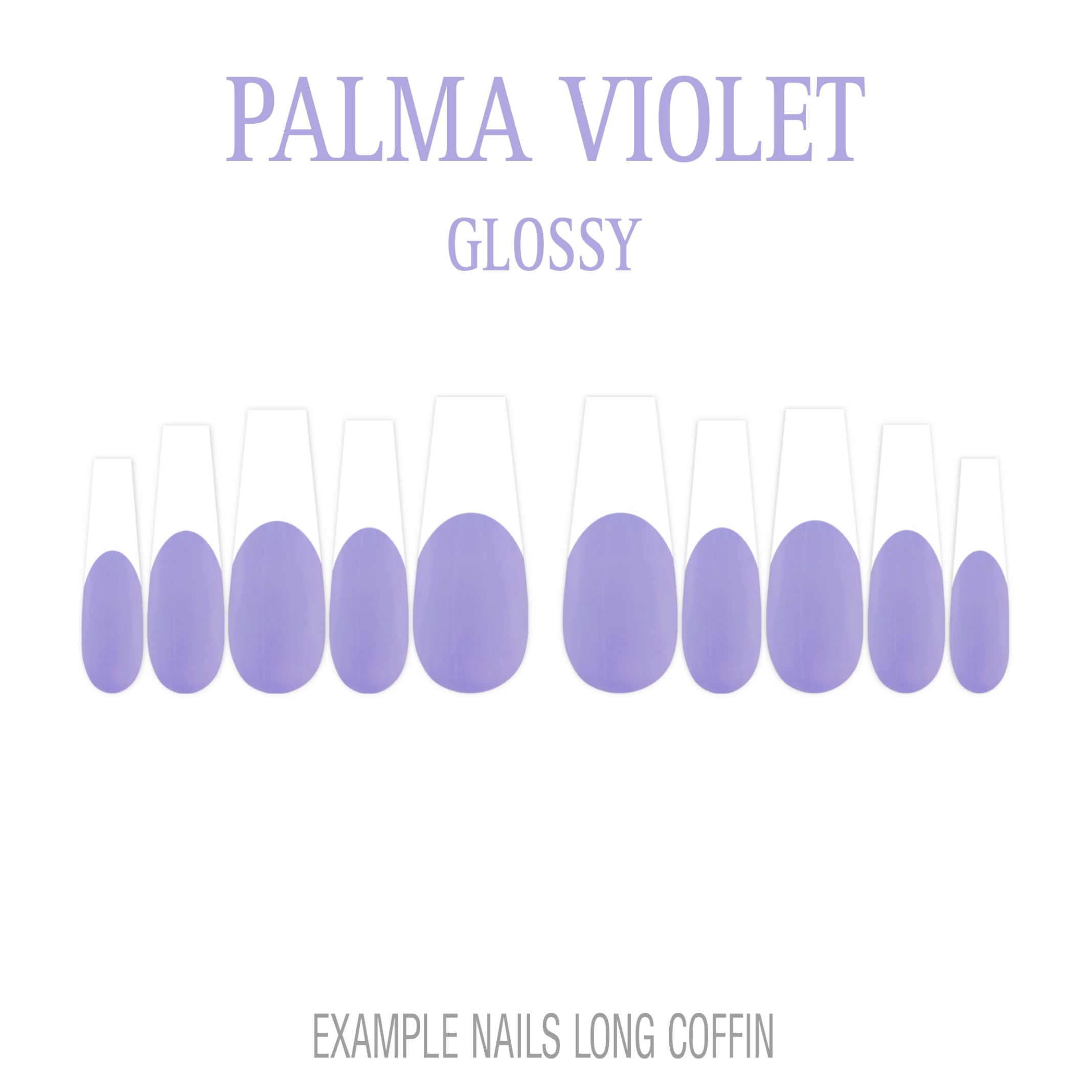 Palma Violet purple French tip press-on nails