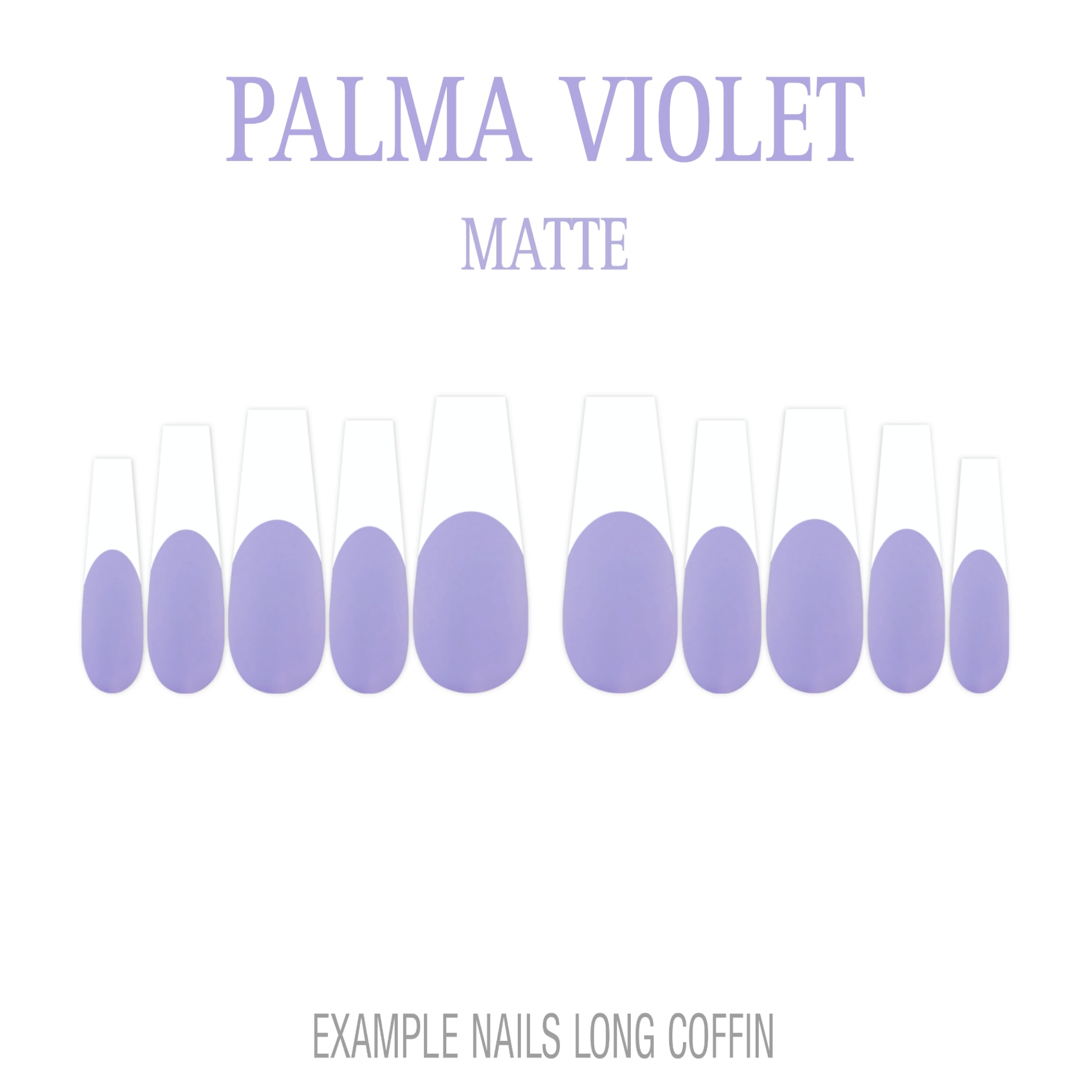 Palma Violet purple French tip press-on nails