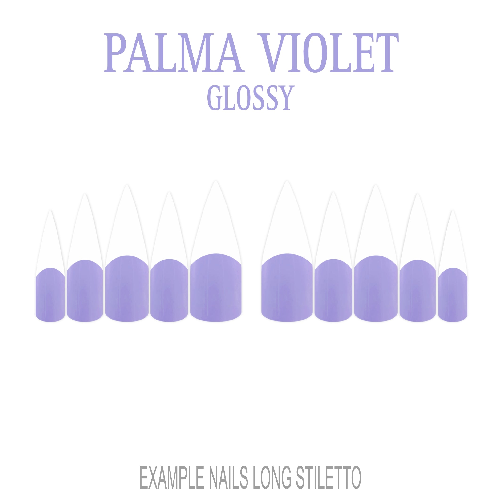 Palma Violet purple French tip press-on nails