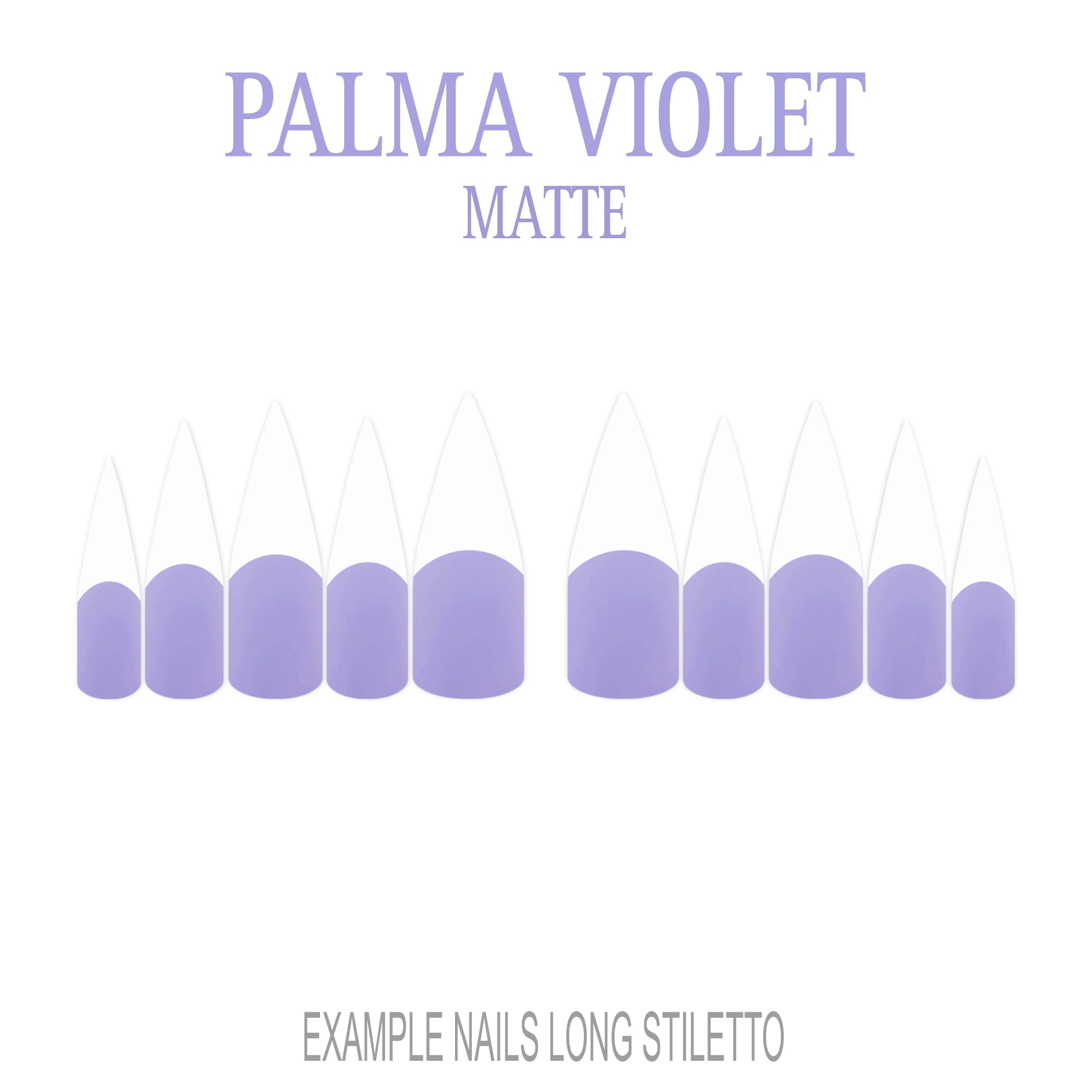 Palma Violet purple French tip press-on nails
