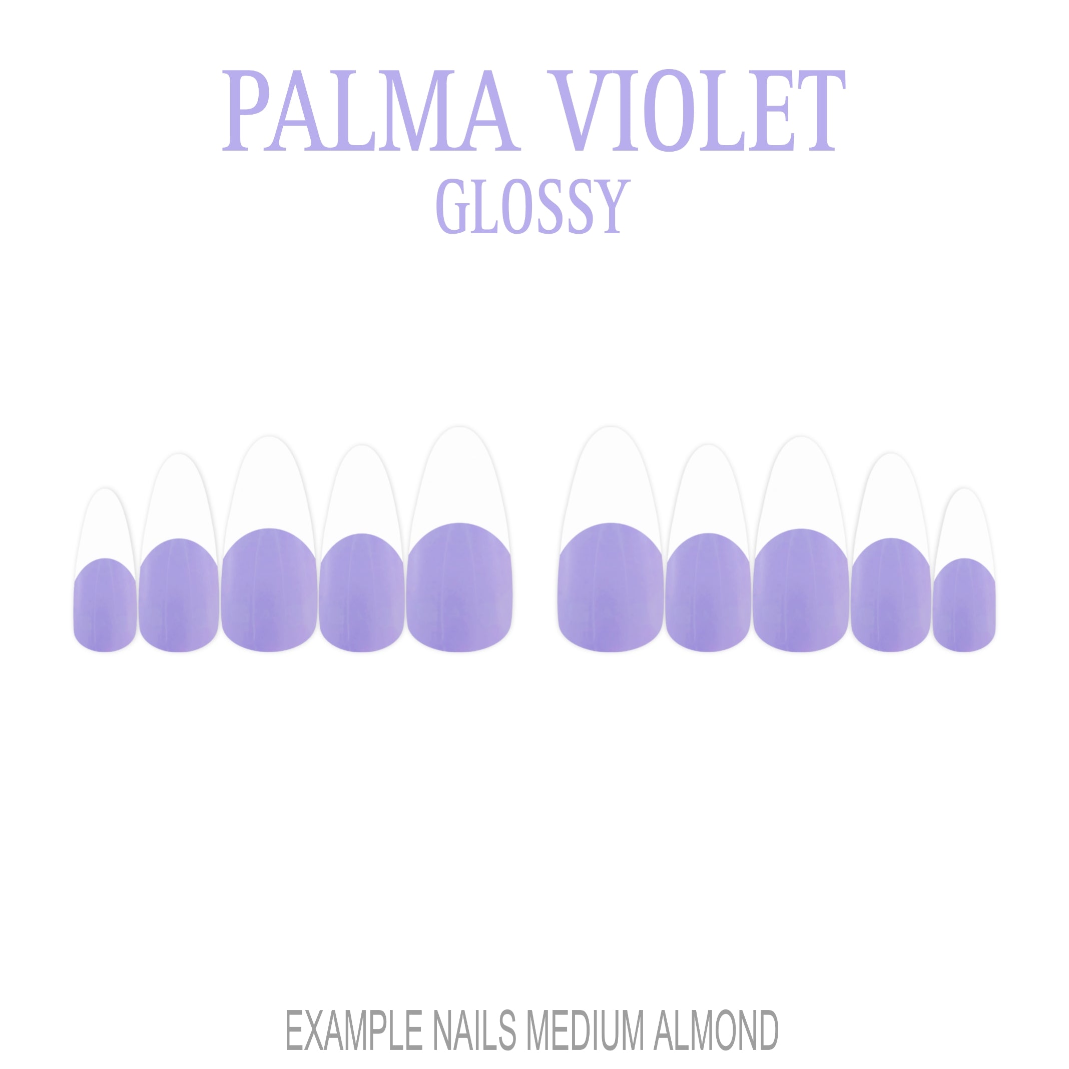 Palma Violet purple French tip press-on nails