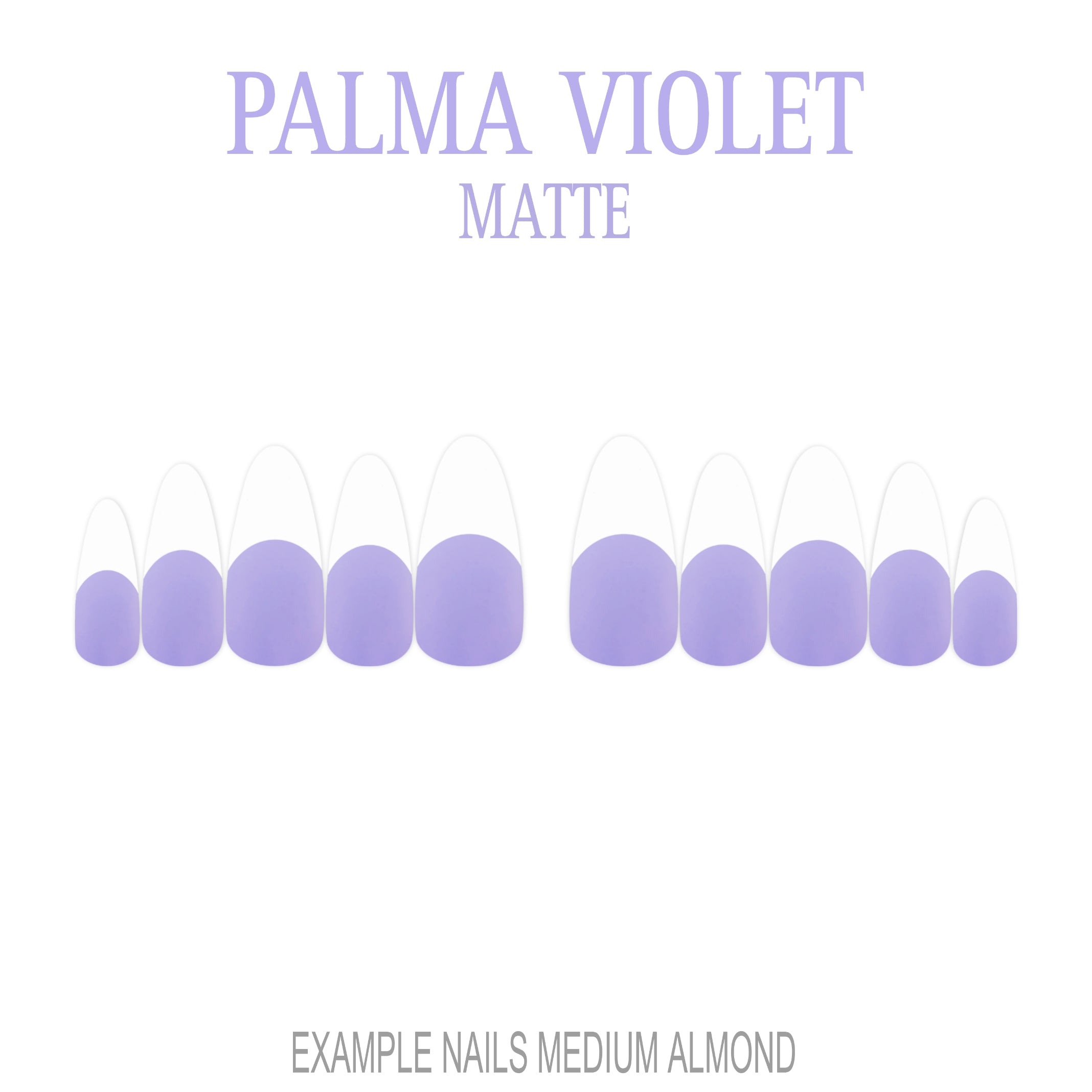 Palma Violet purple French tip press-on nails