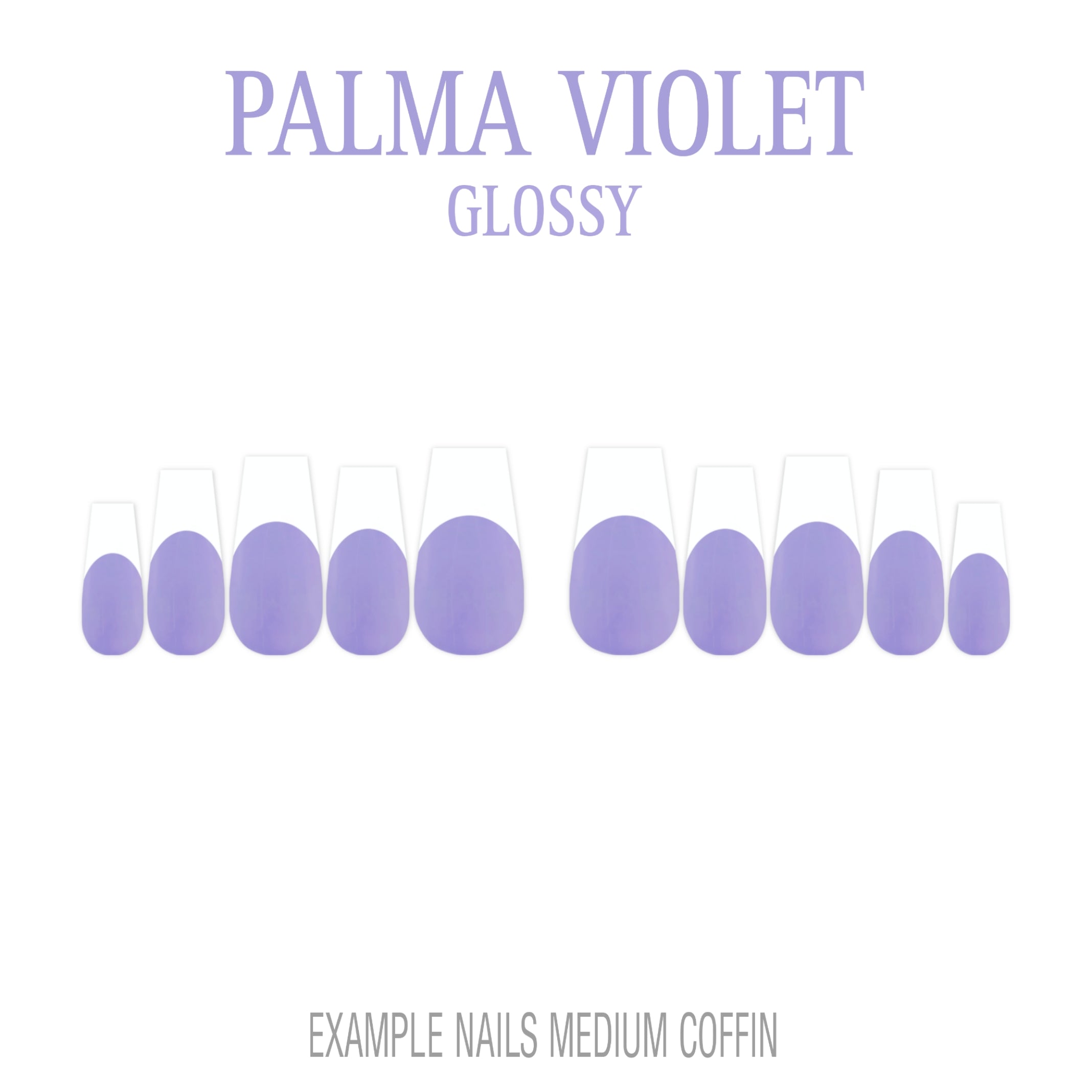 Palma Violet purple French tip press-on nails