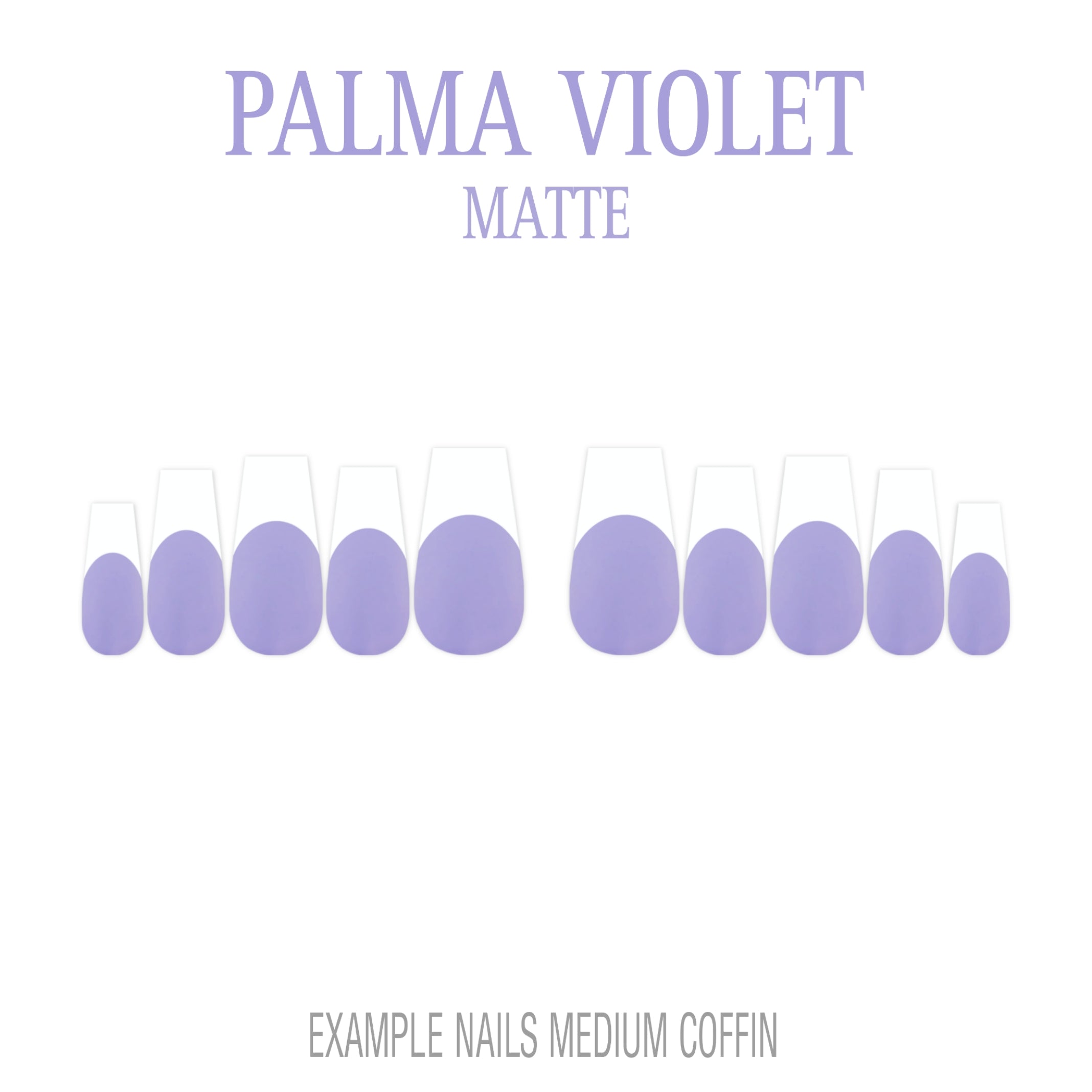 Palma Violet purple French tip press-on nails