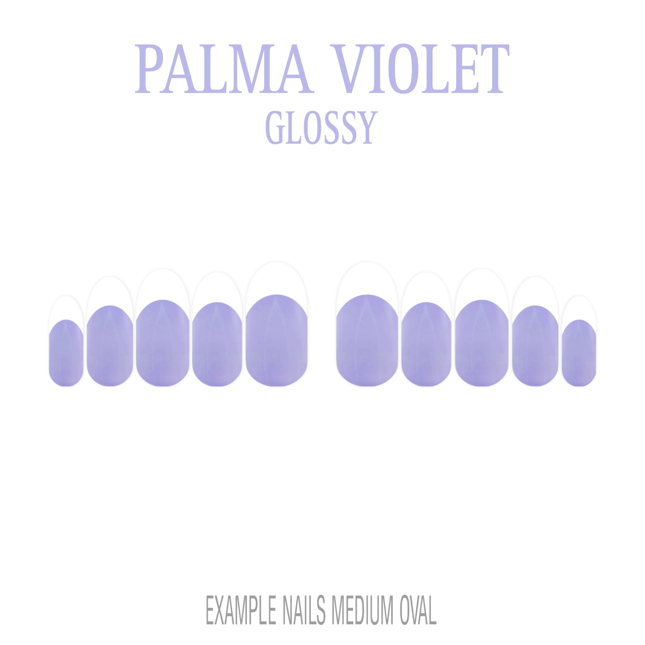 Palma Violet purple French tip press-on nails