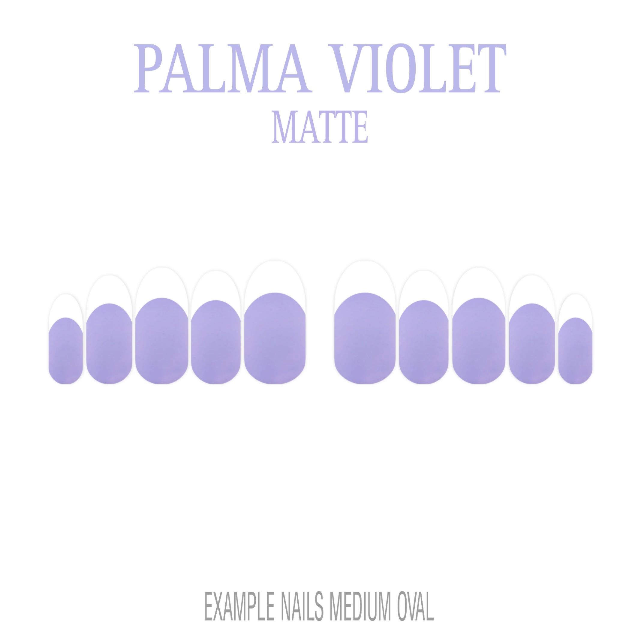Palma Violet purple French tip press-on nails