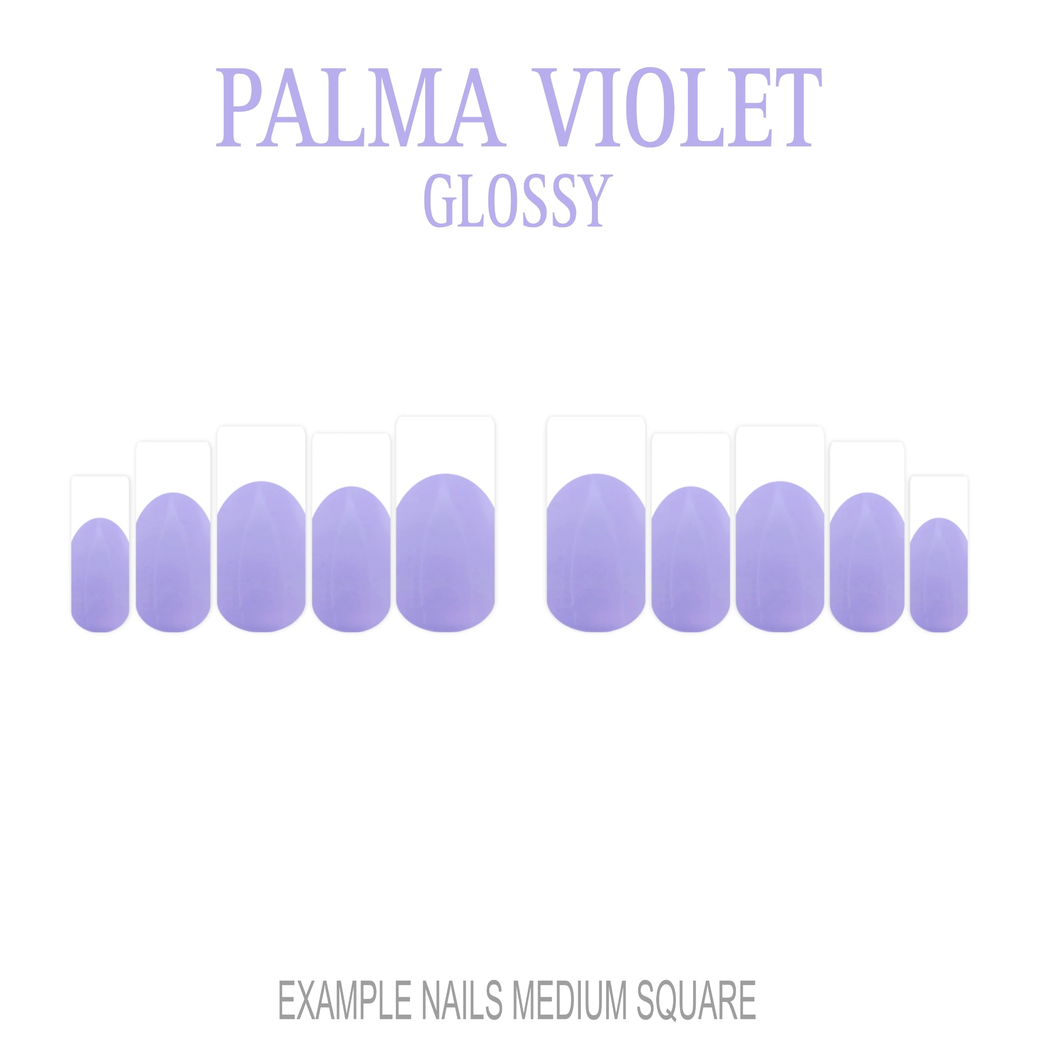 Palma Violet purple French tip press-on nails
