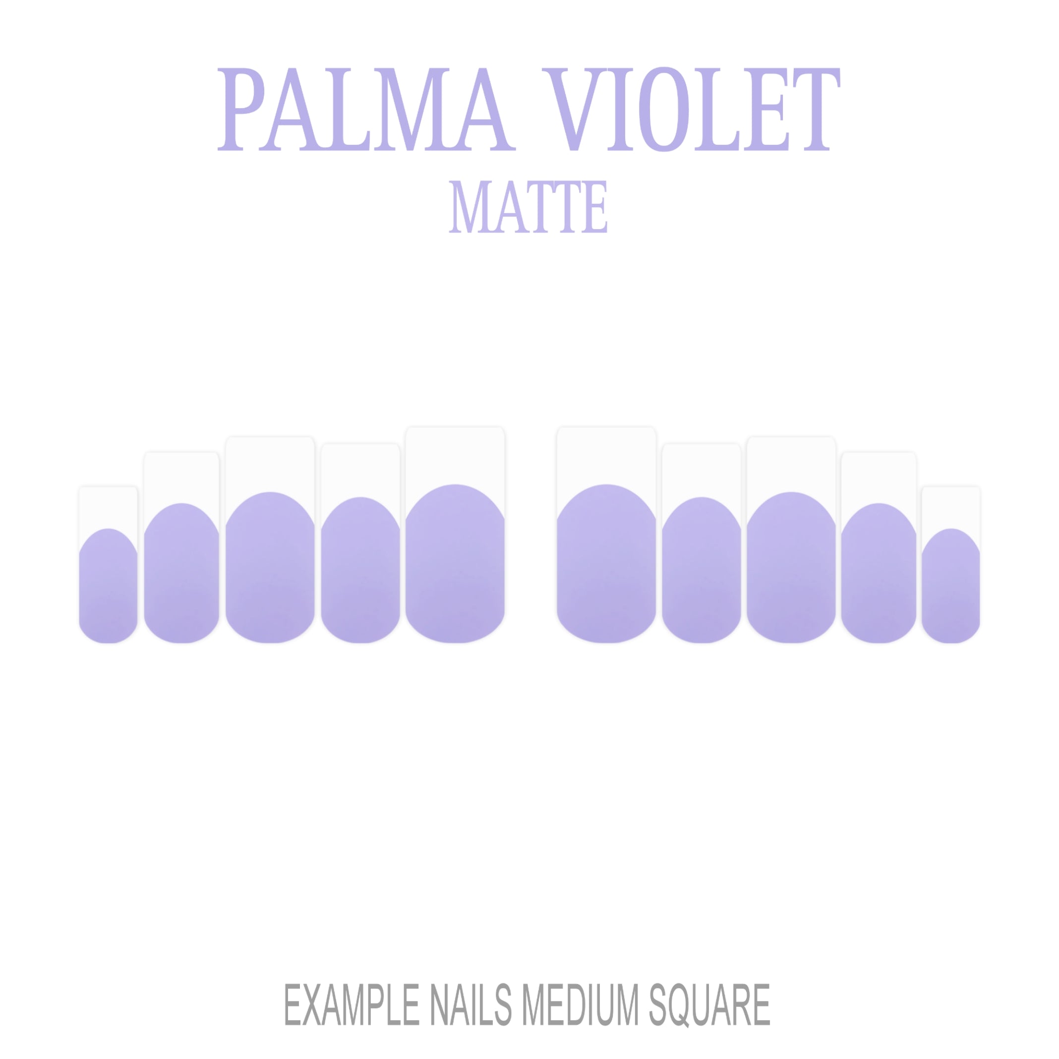 Palma Violet purple French tip press-on nails