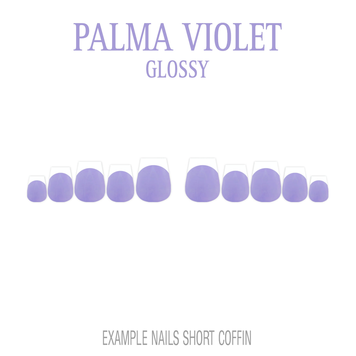 Palma Violet purple French tip press-on nails
