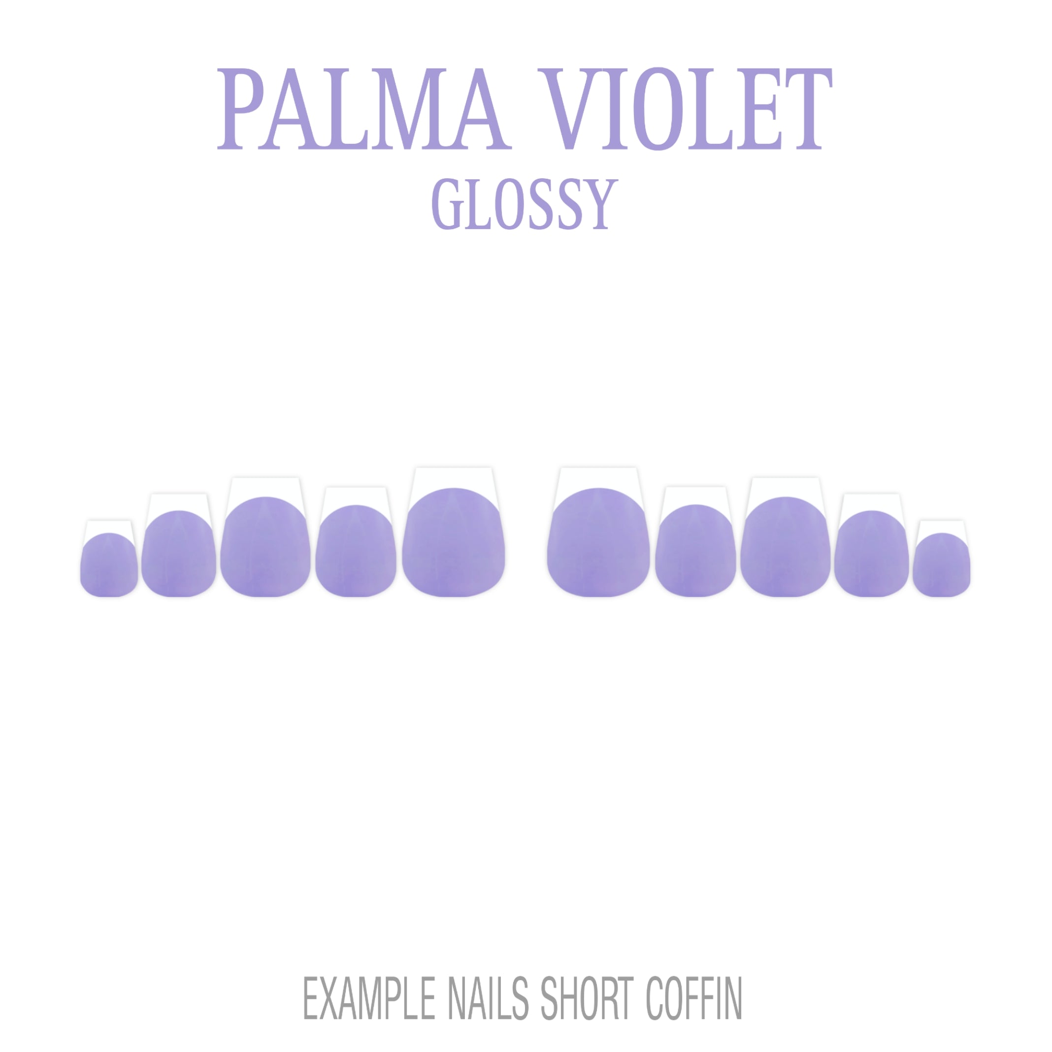 Palma Violet purple French tip press-on nails