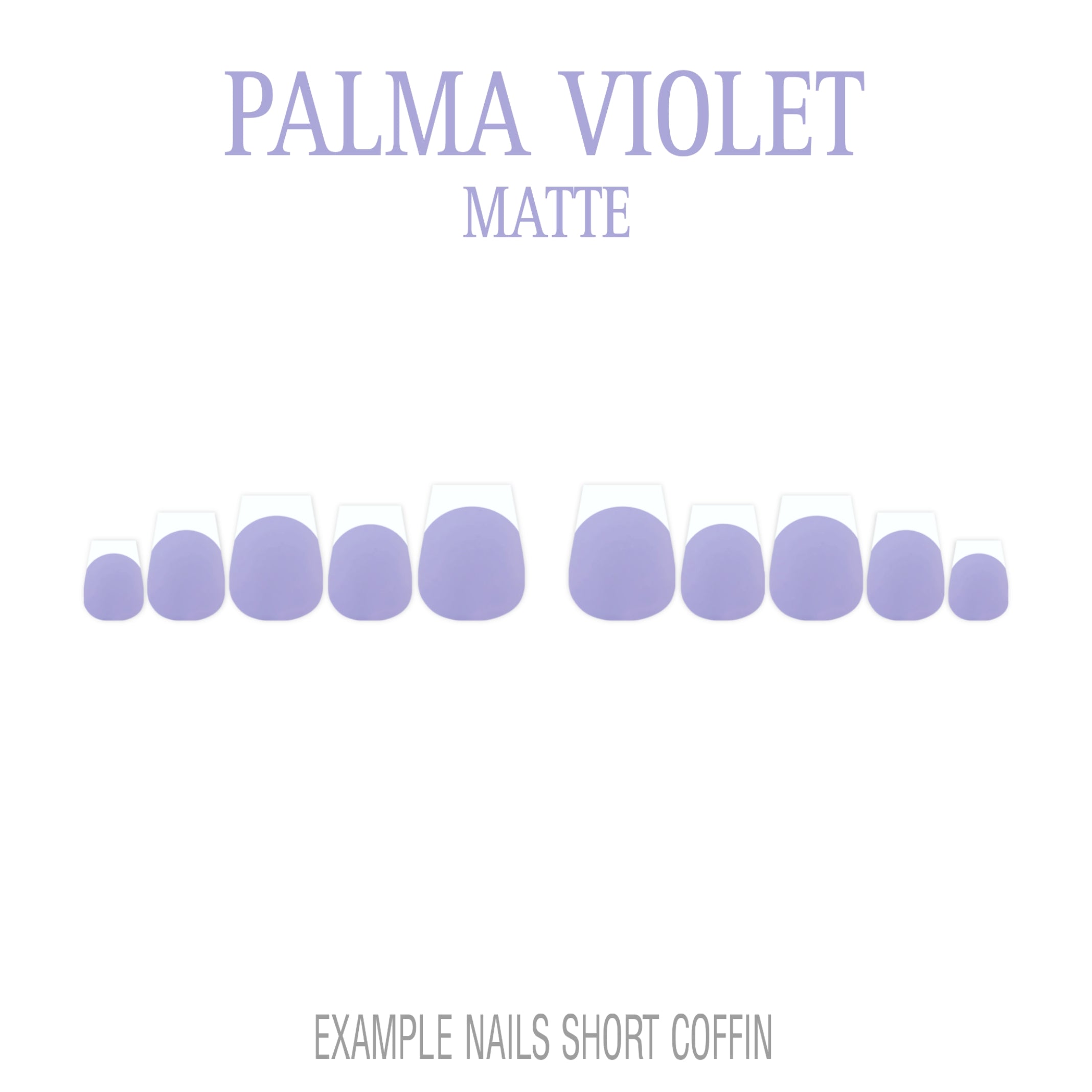 Palma Violet purple French tip press-on nails
