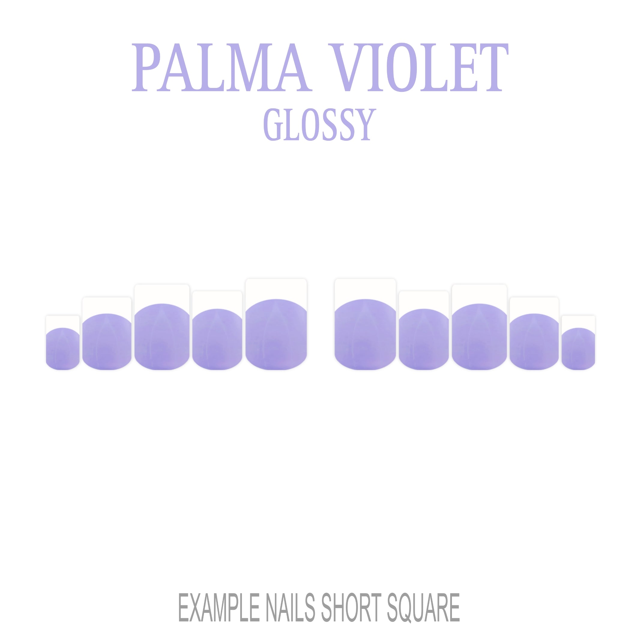 Palma Violet purple French tip press-on nails