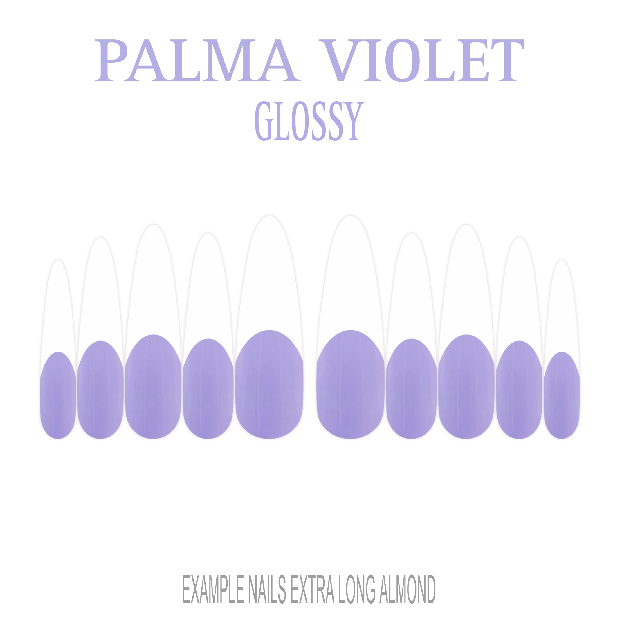 Palma Violet purple French tip press-on nails
