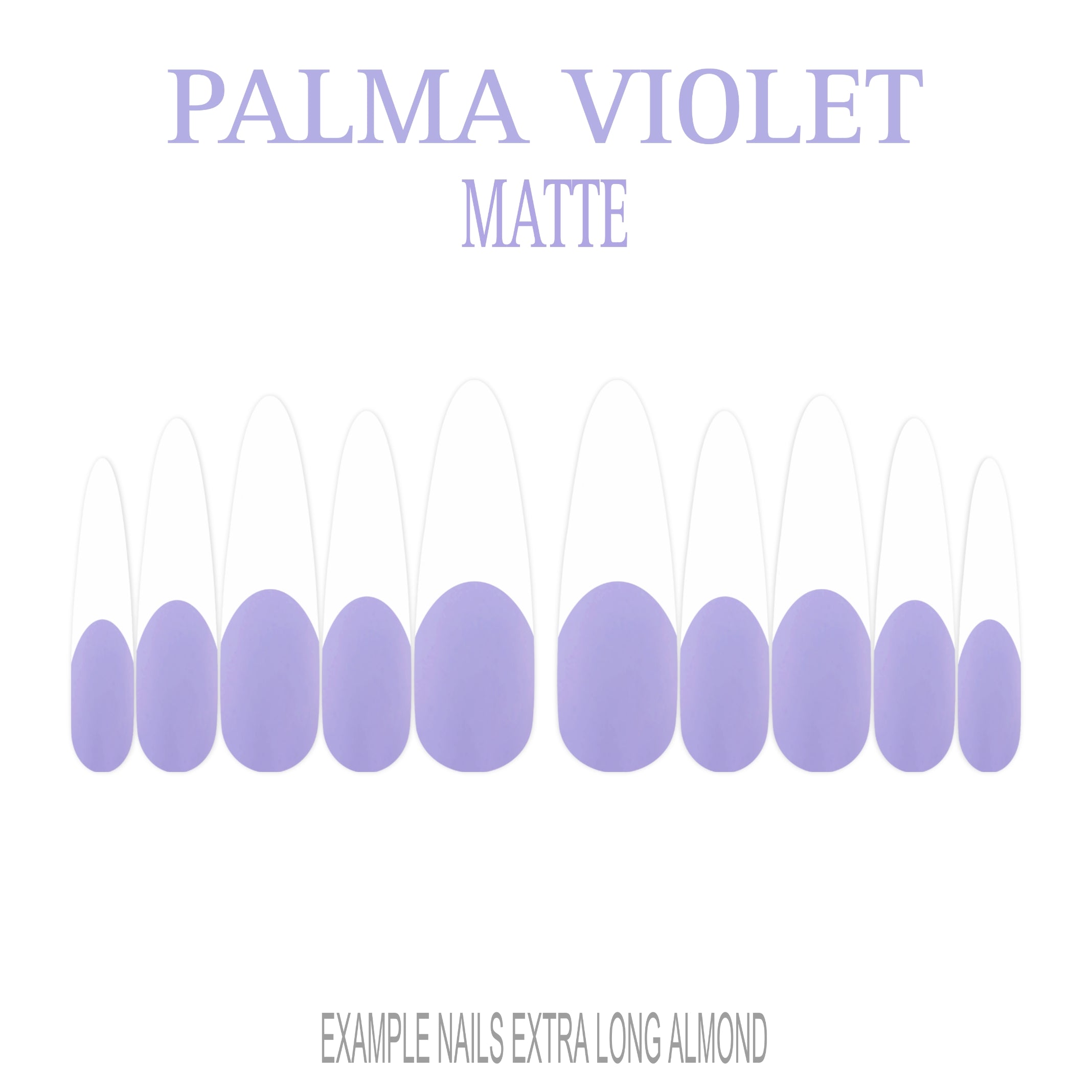 Palma Violet purple French tip press-on nails