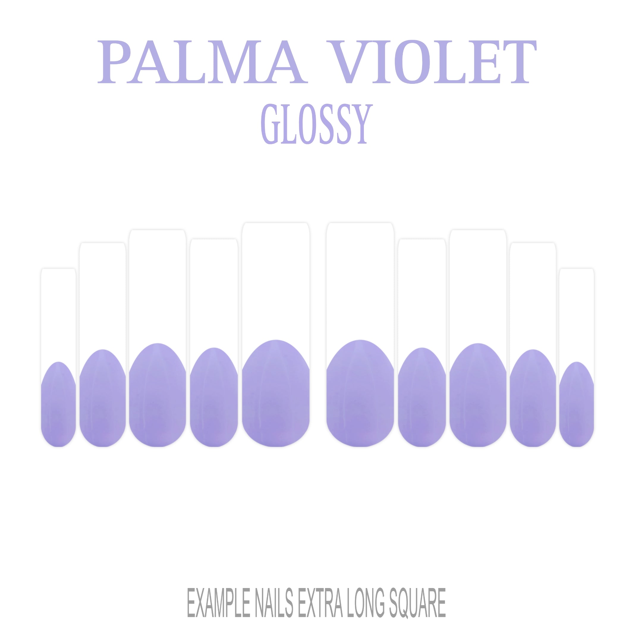 Palma Violet purple French tip press-on nails
