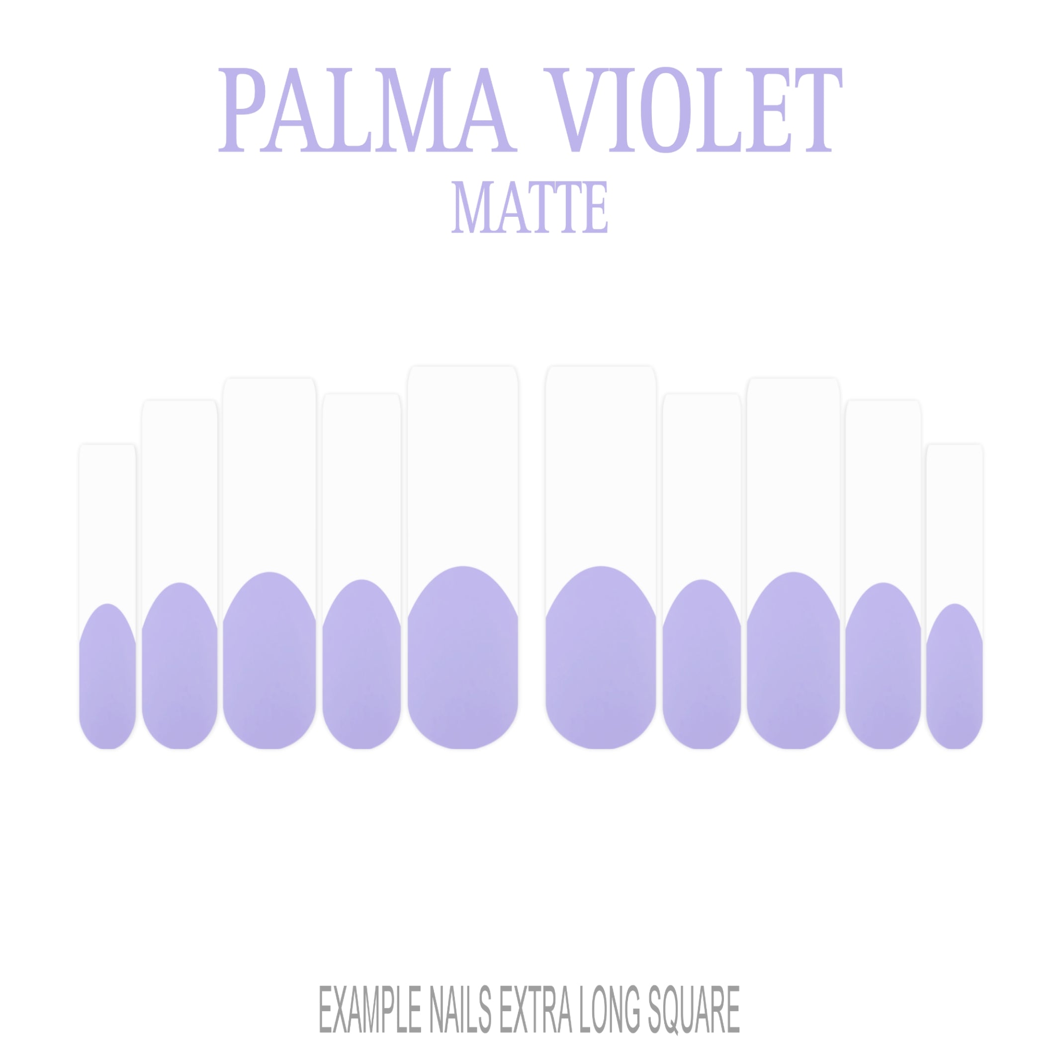 Palma Violet purple French tip press-on nails