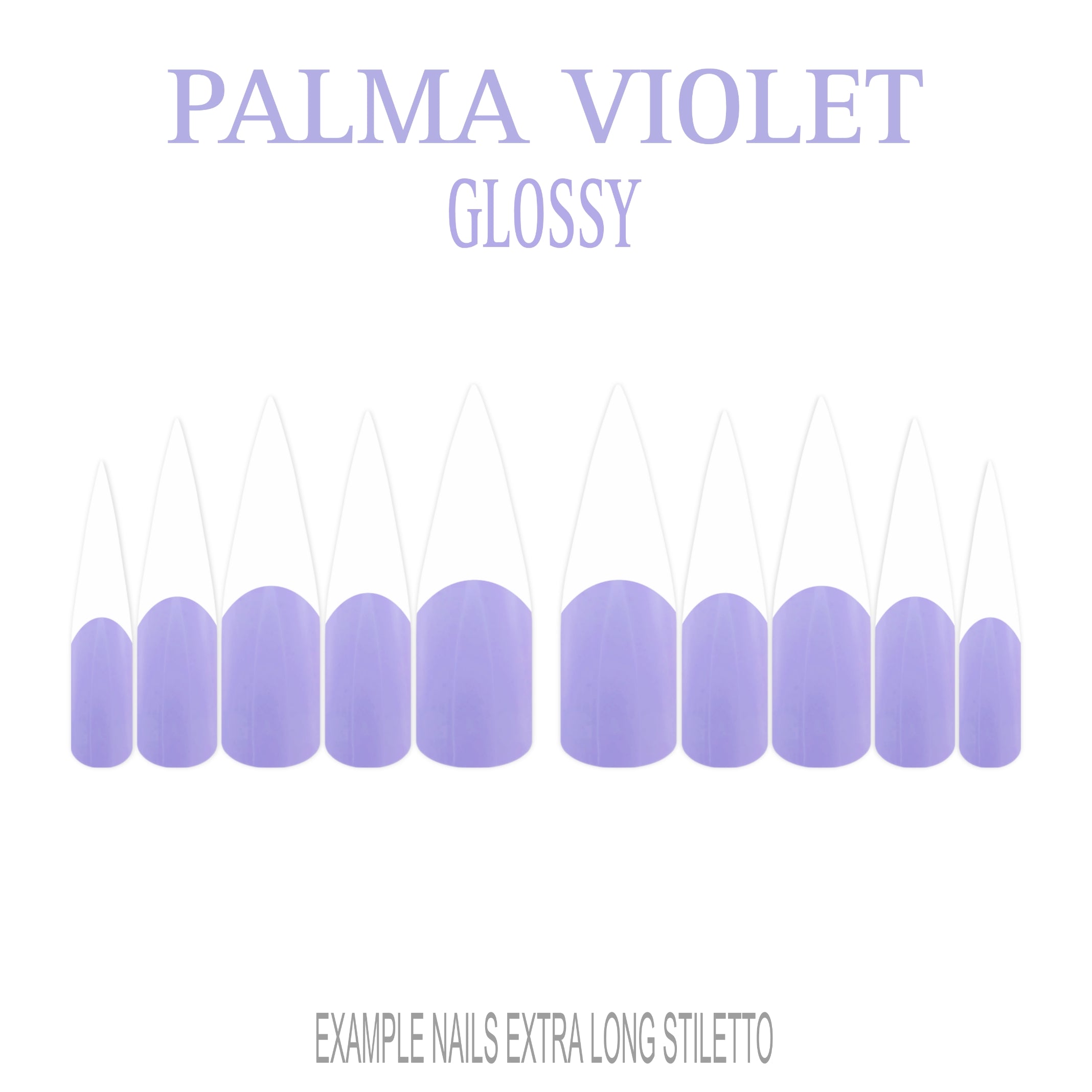 Palma Violet purple French tip press-on nails