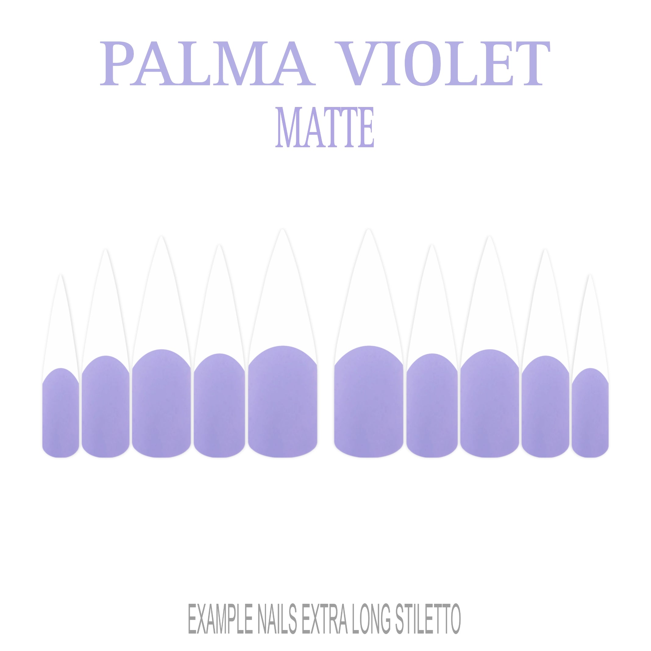 Palma Violet purple French tip press-on nails