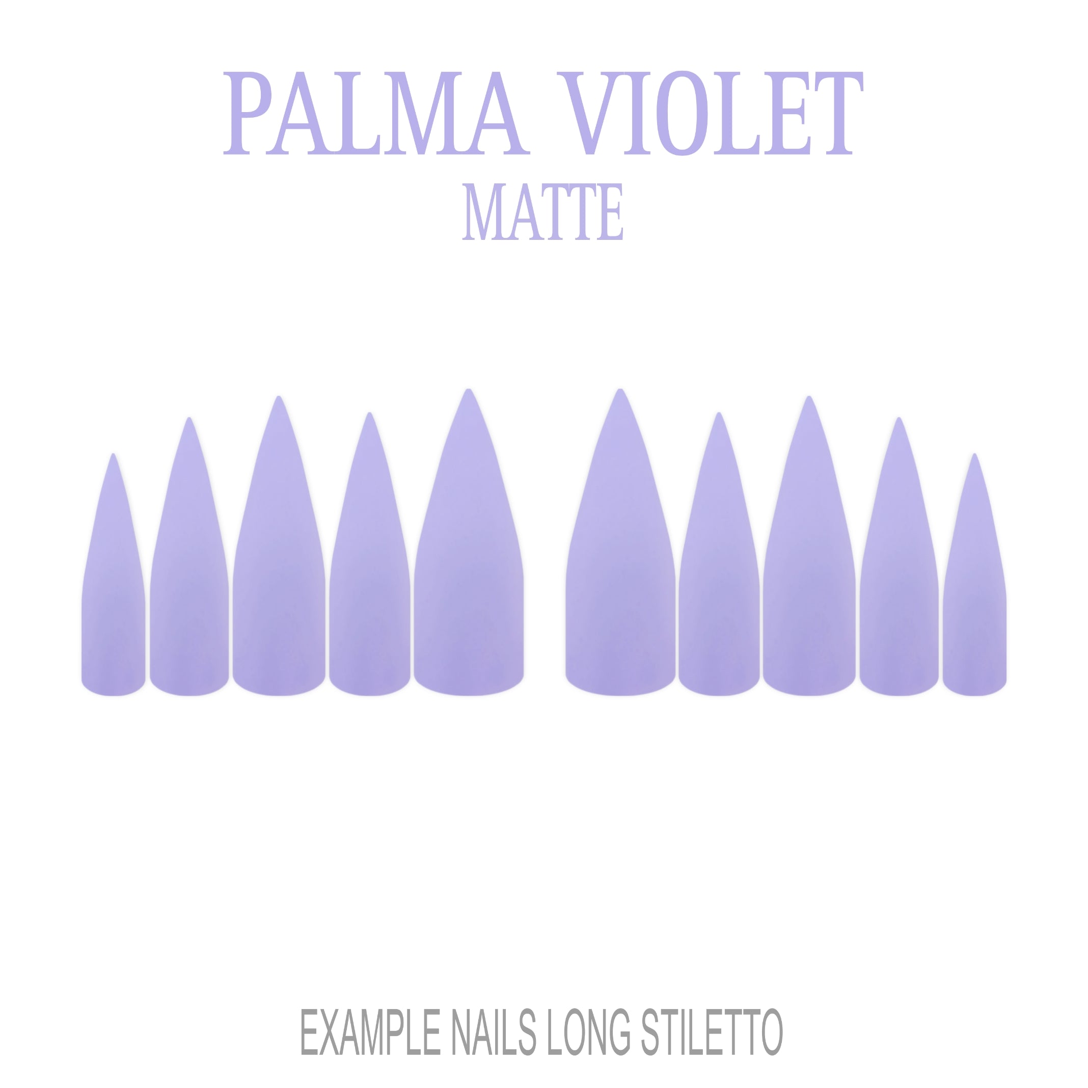 Palma Violet soft lavender press-on nails