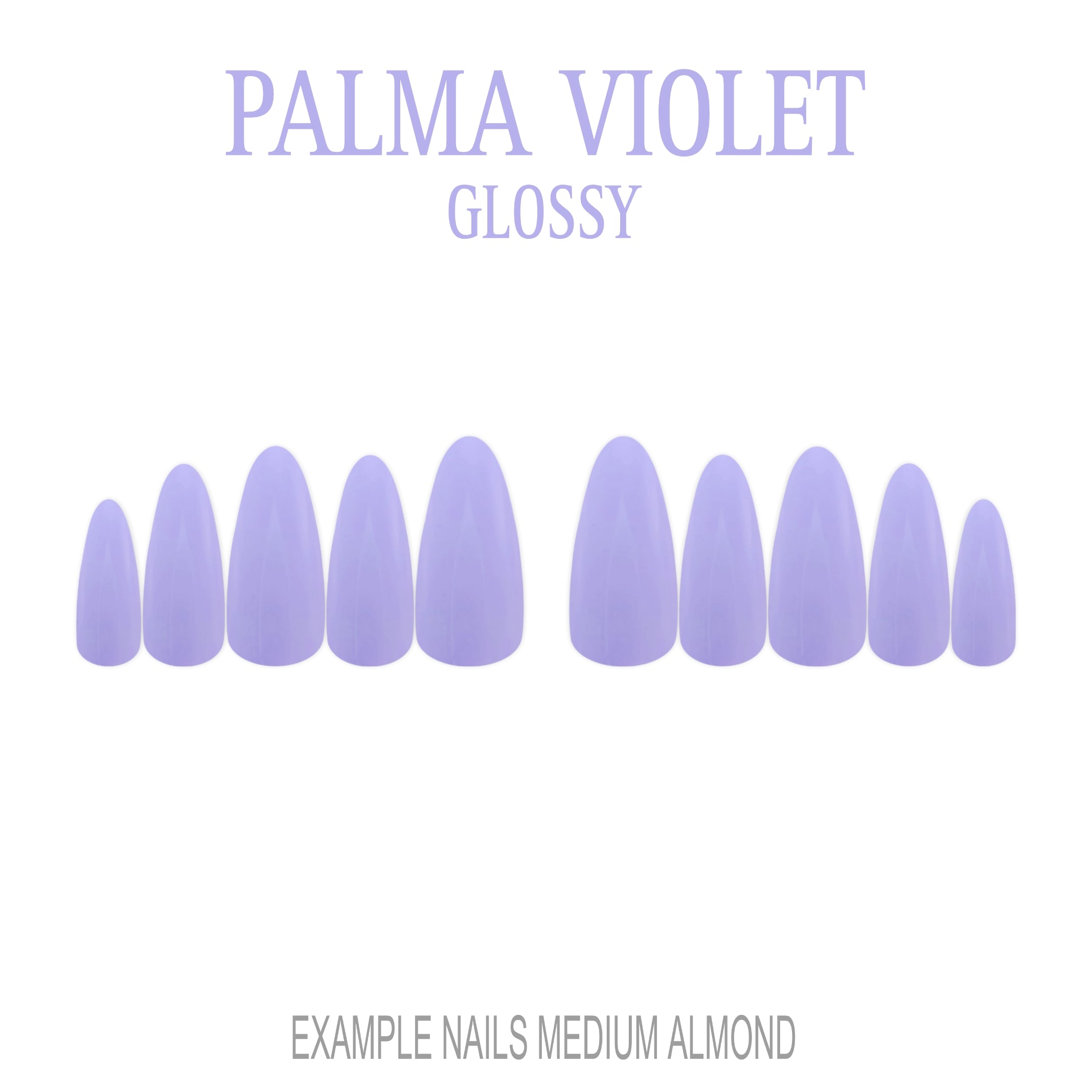 Palma Violet soft lavender press-on nails