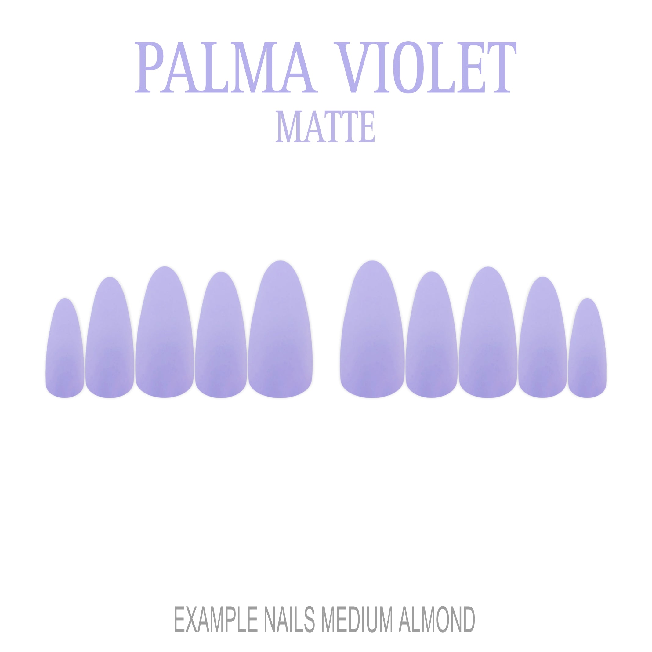 Palma Violet soft lavender press-on nails