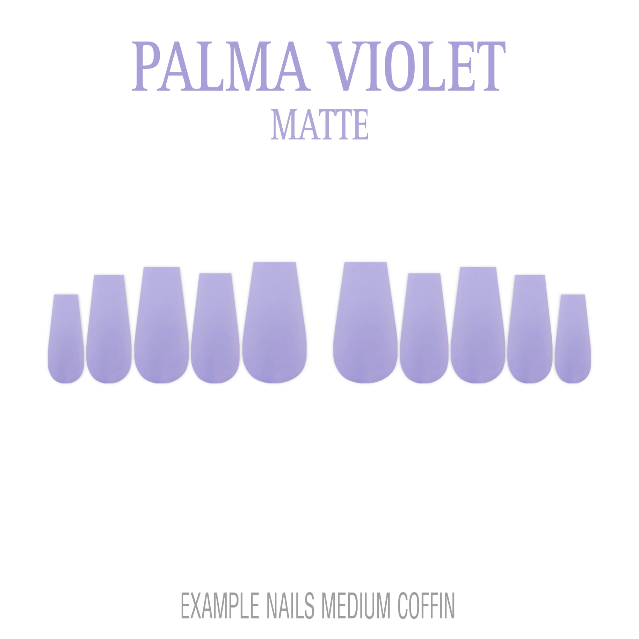 Palma Violet soft lavender press-on nails