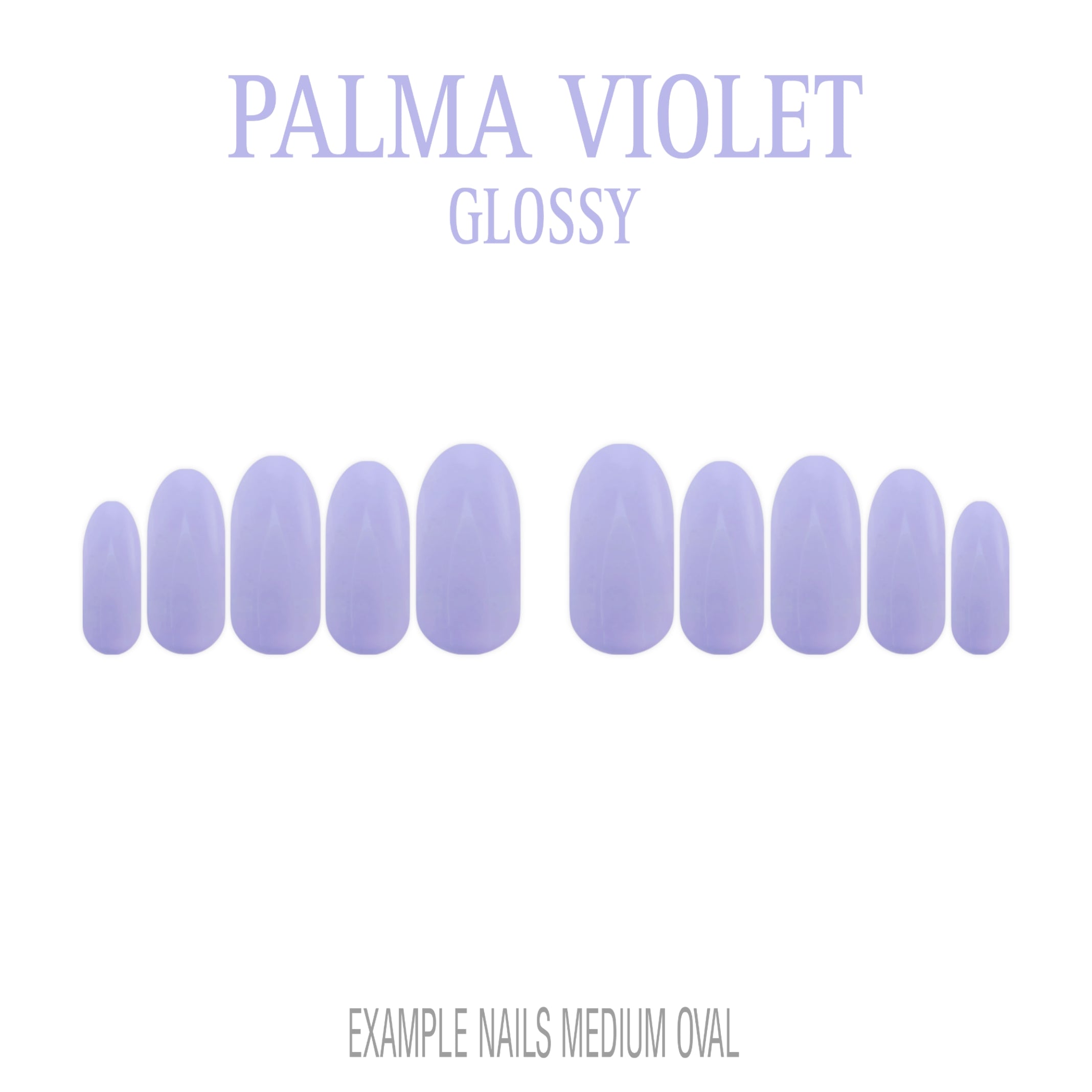 Palma Violet soft lavender press-on nails