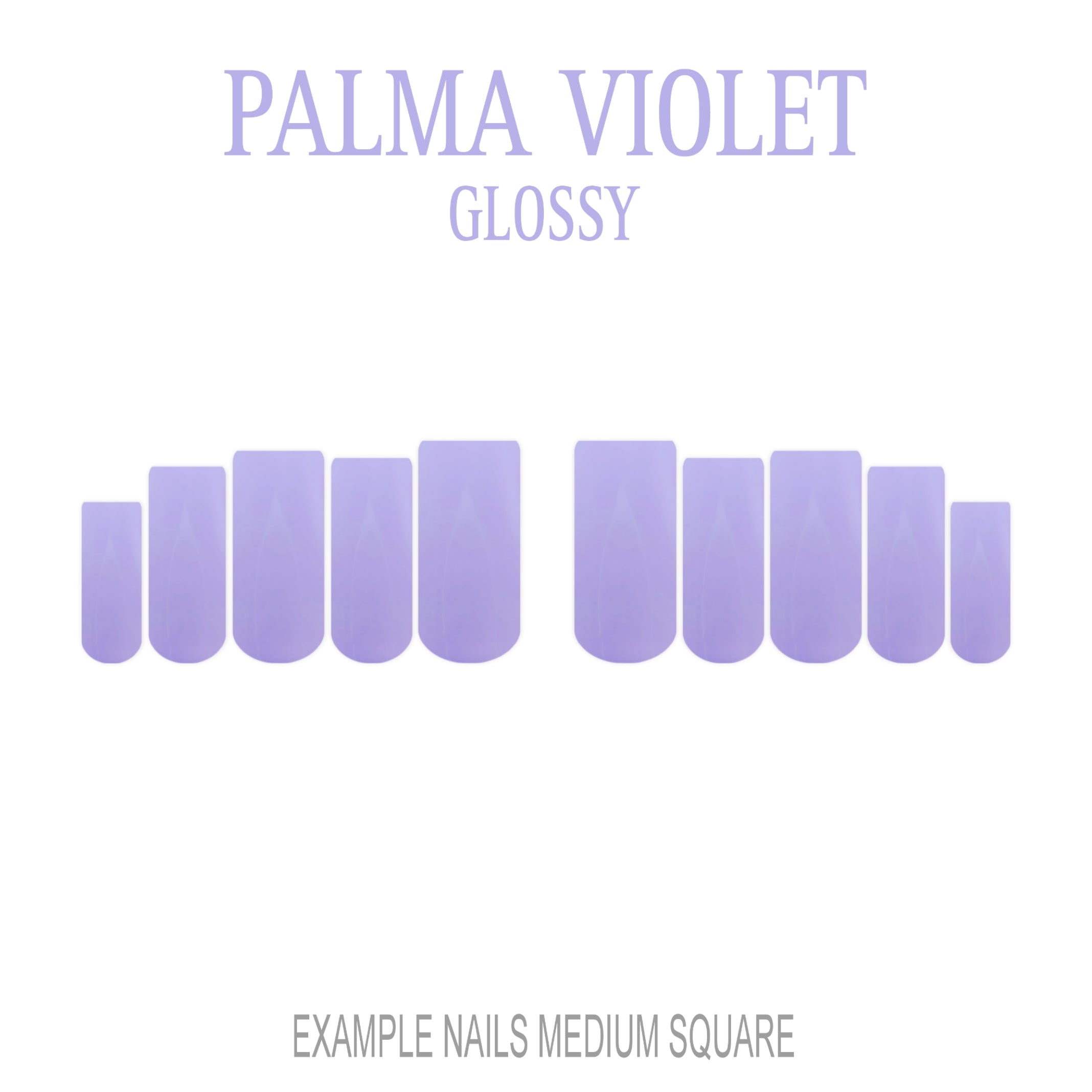 Palma Violet soft lavender press-on nails