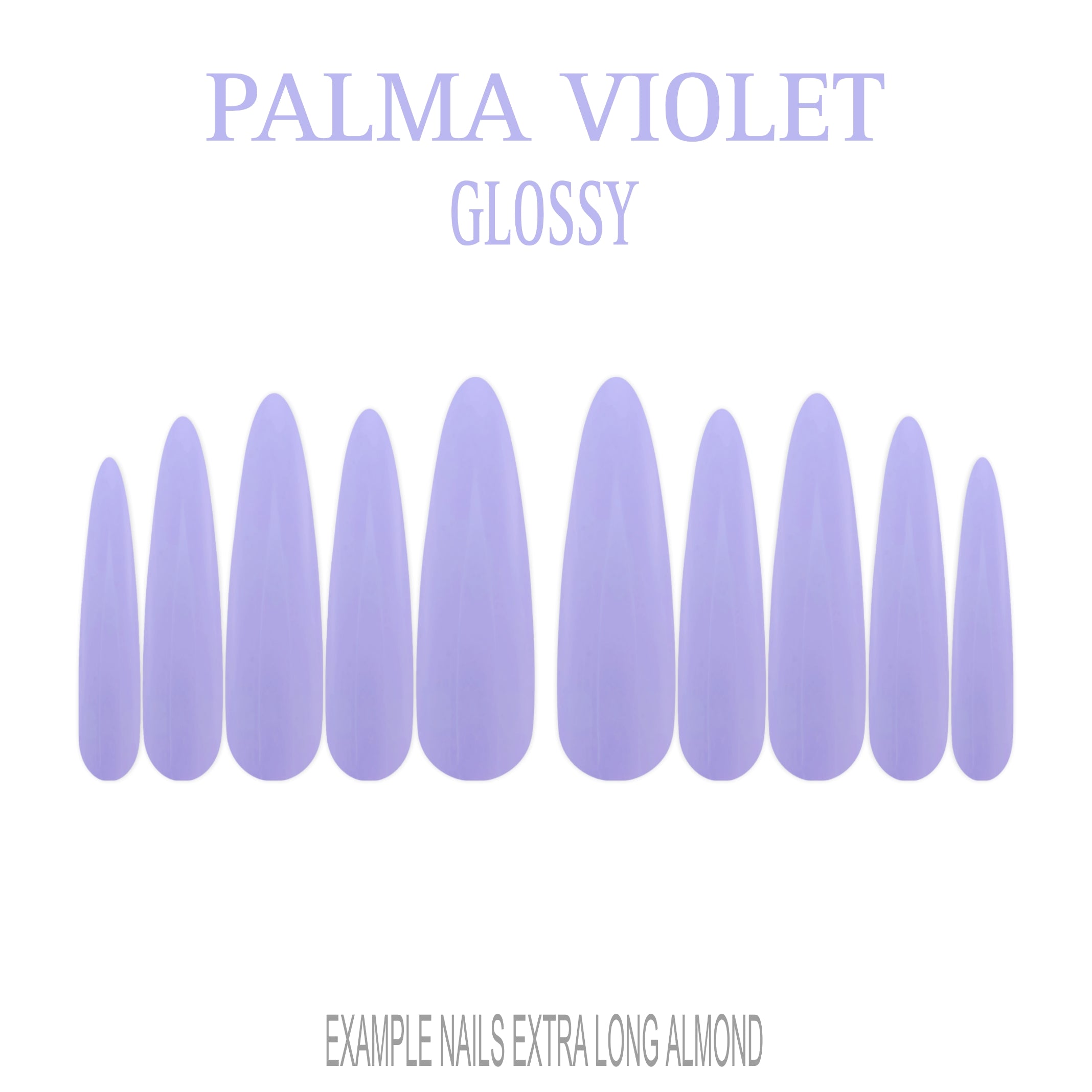 Palma Violet soft lavender press-on nails