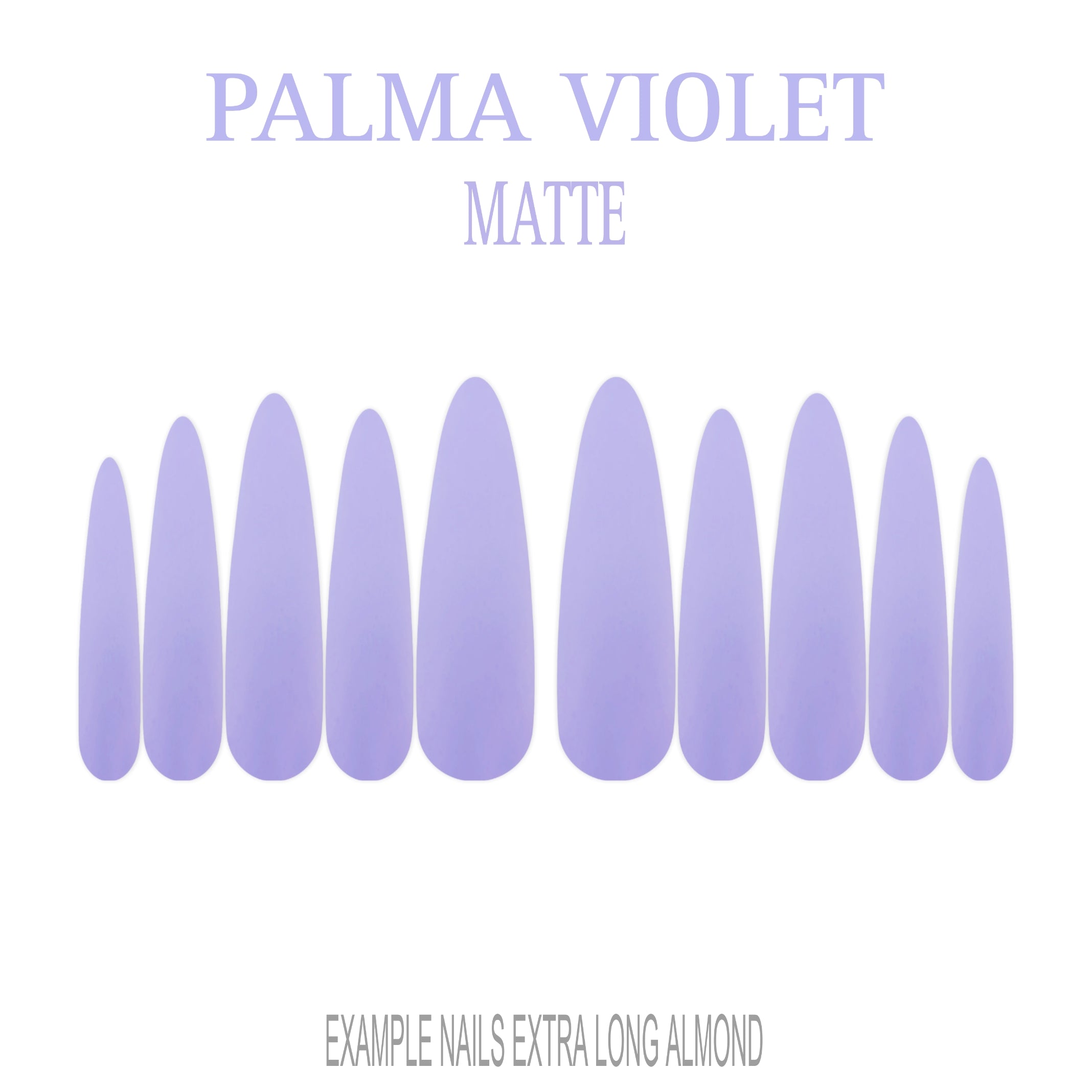 Palma Violet soft lavender press-on nails