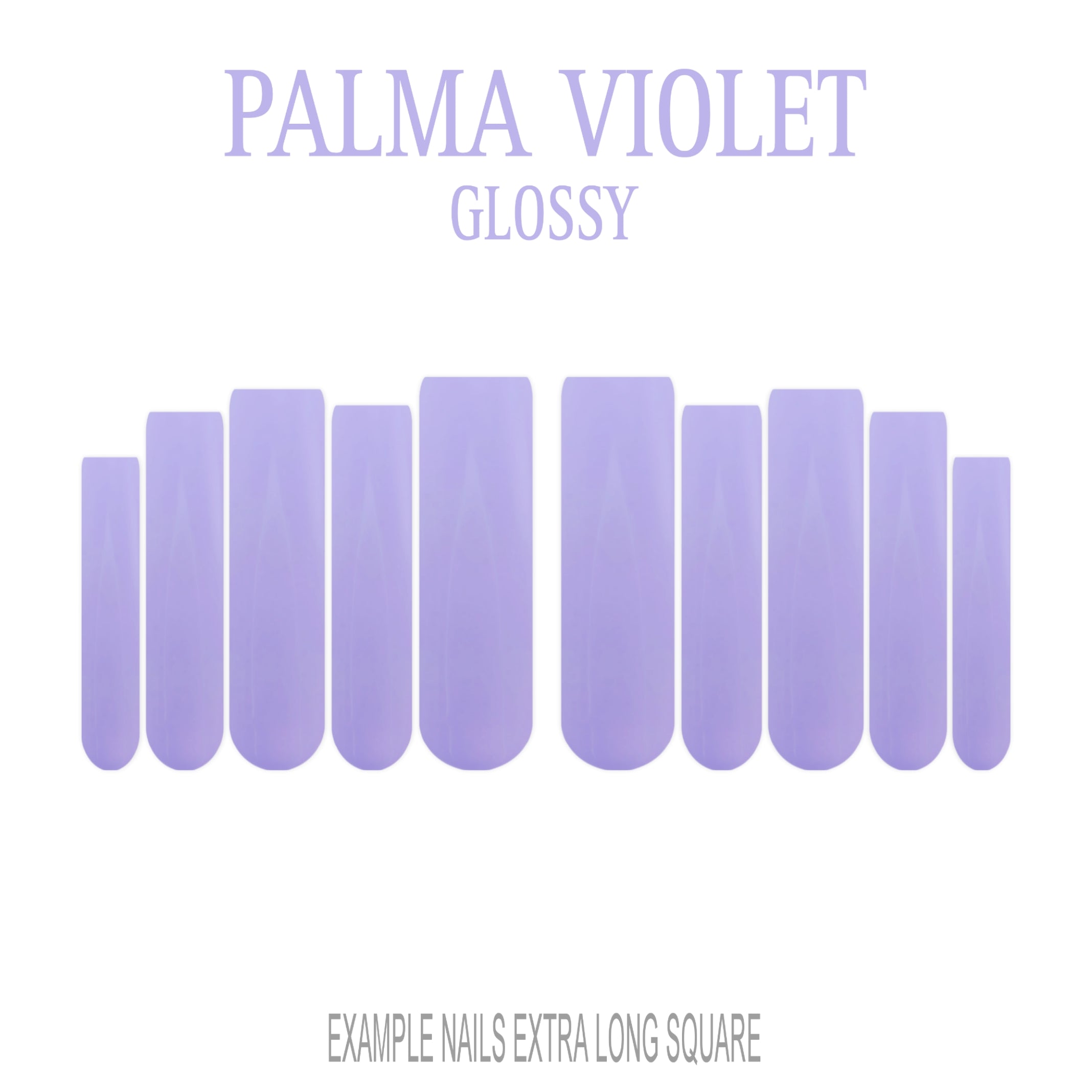 Palma Violet soft lavender press-on nails