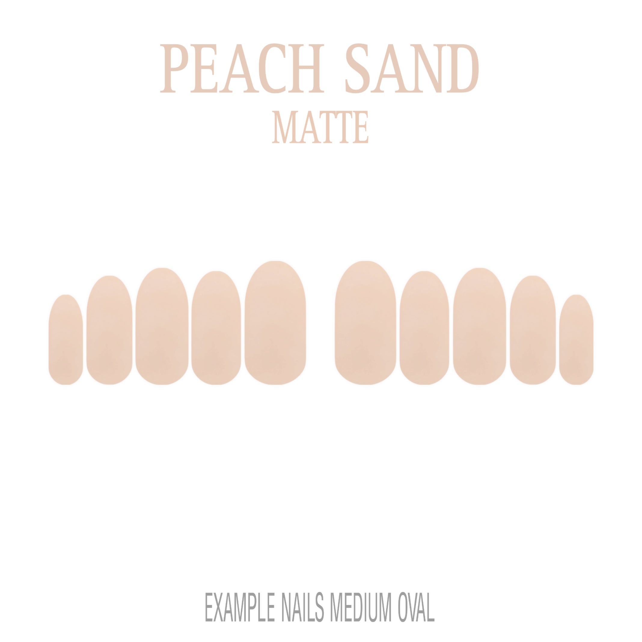Peach Sand peach nude press-on nails