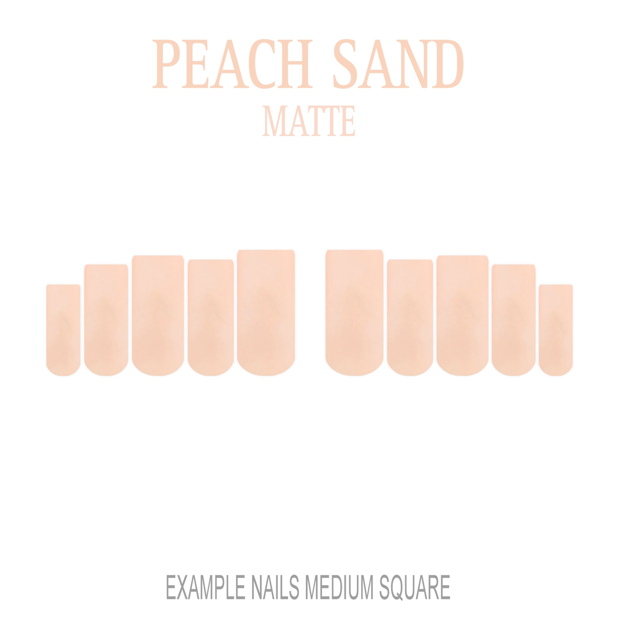 Peach Sand peach nude press-on nails