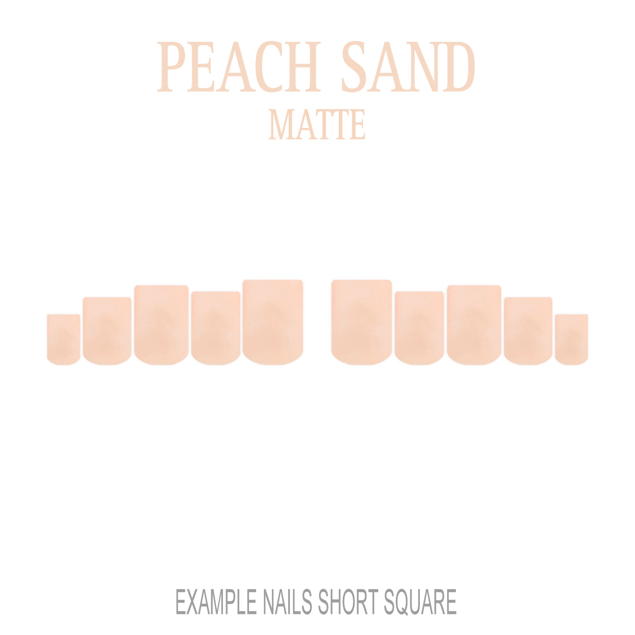 Peach Sand peach nude press-on nails